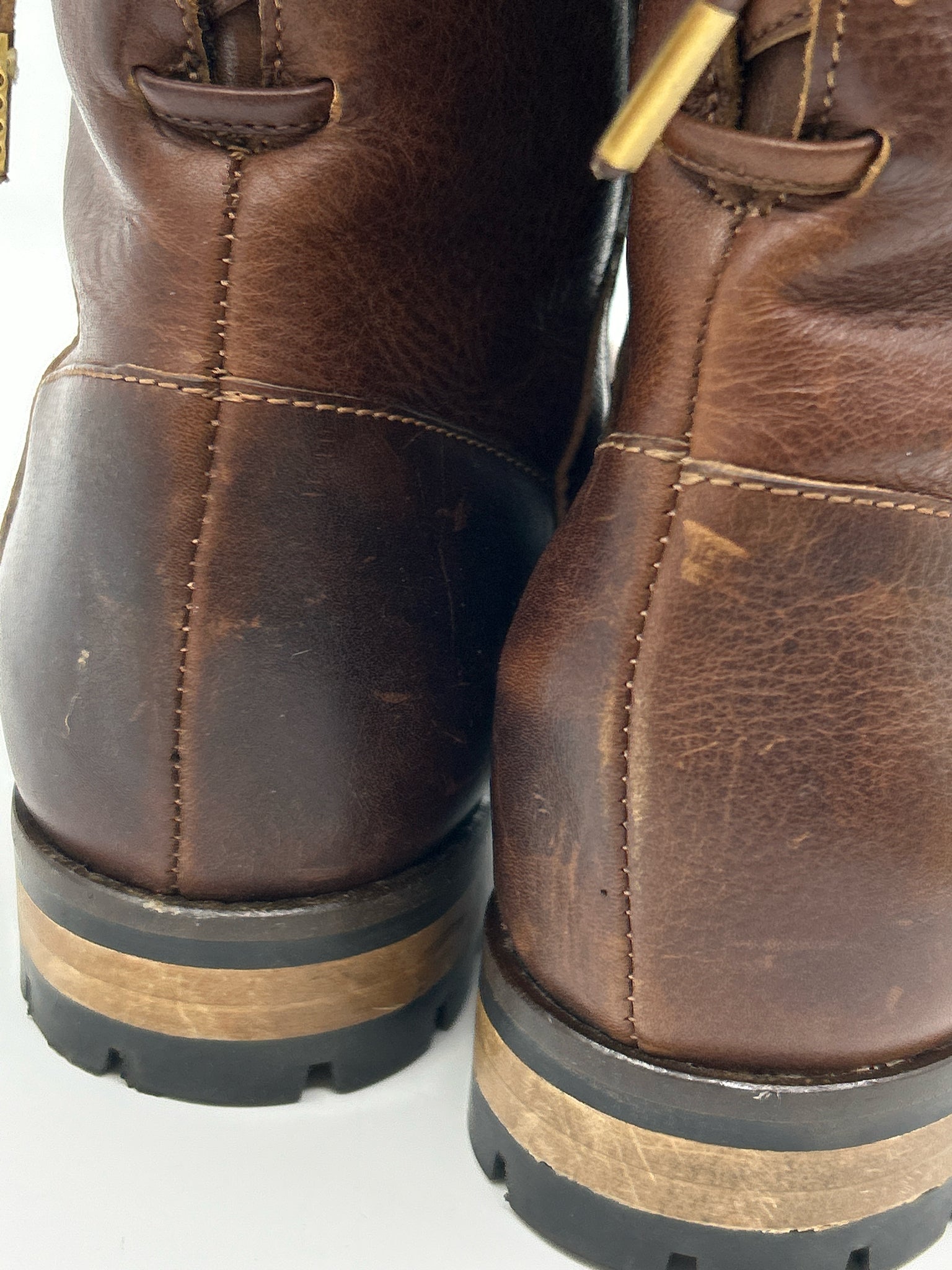 FABIANELLI Size 39 Brown Women Boots