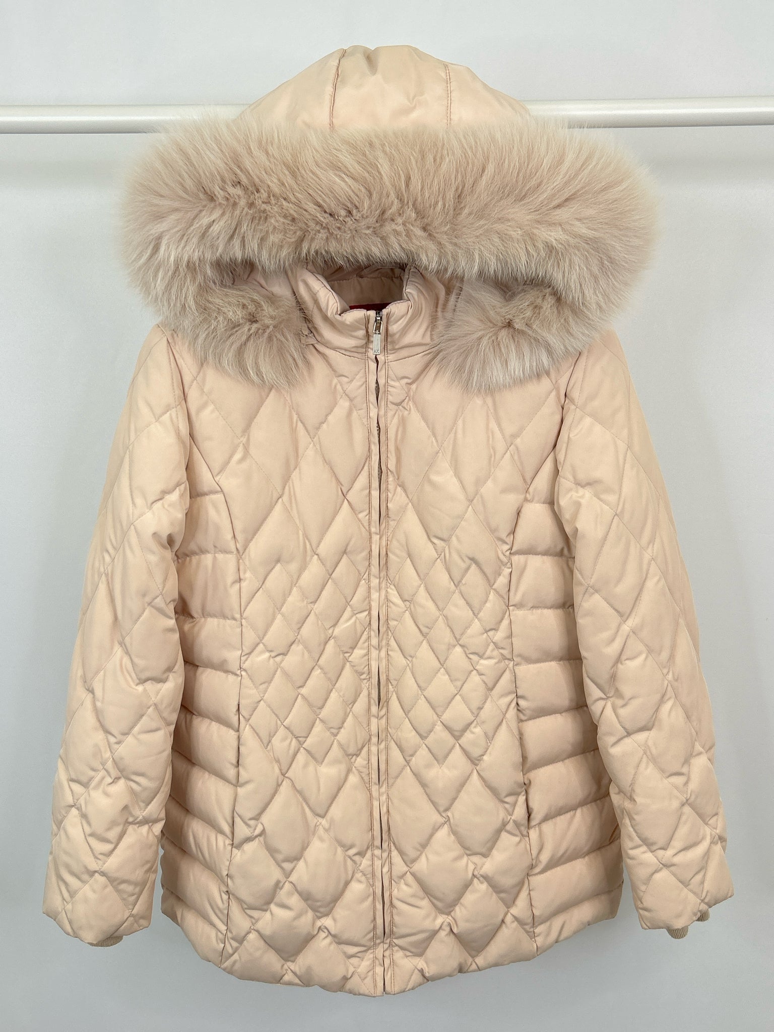 ANNE KLEIN Size L PALE PEACH Women Coat