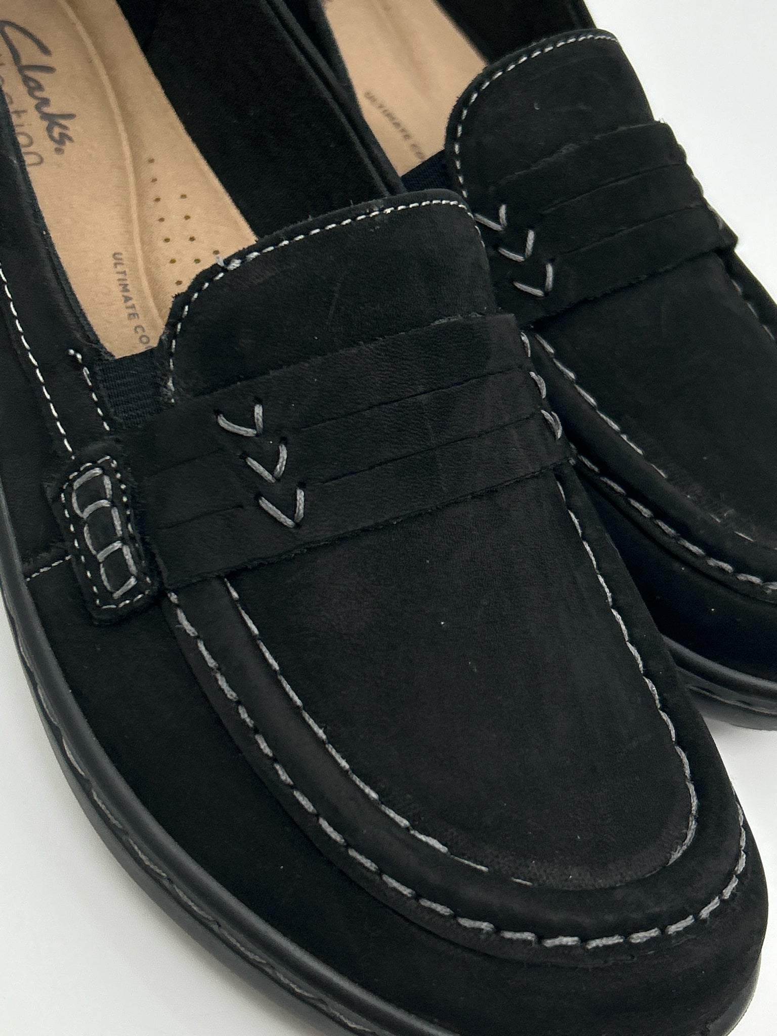 CLARKS COLLECTION Size 9W Black Women's Loafer