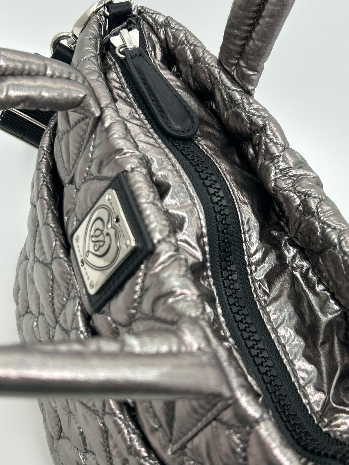 BRIGHTON METALLIC SILVER Women Purse