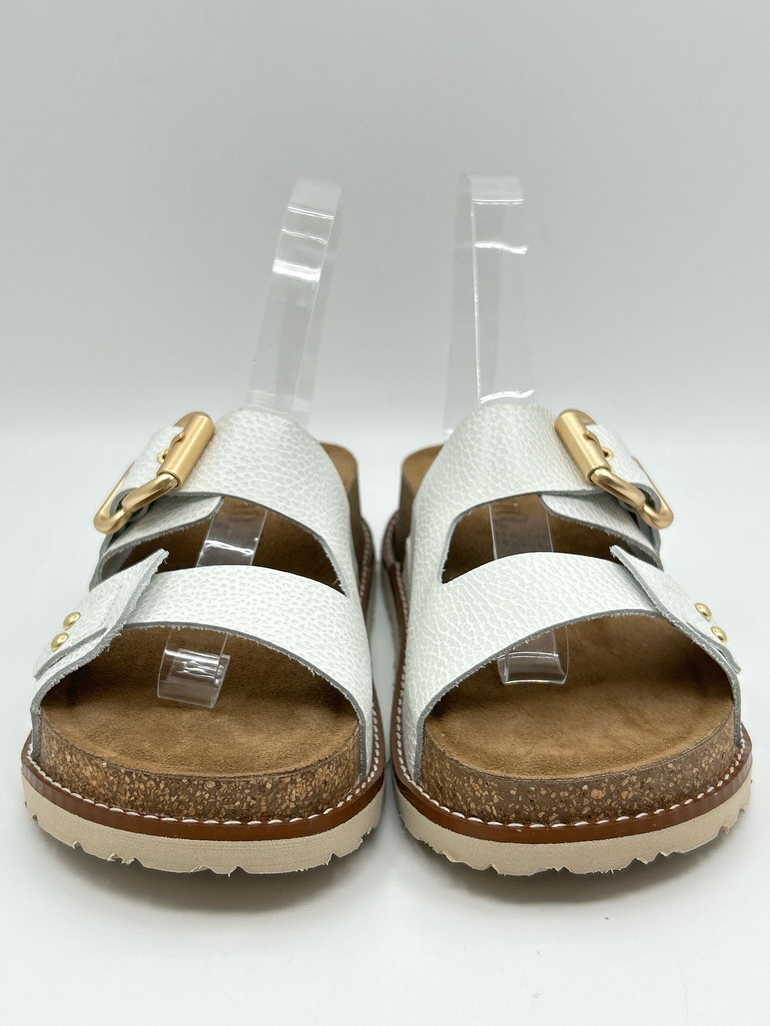 YOKONO Size 9 White Women Sandal