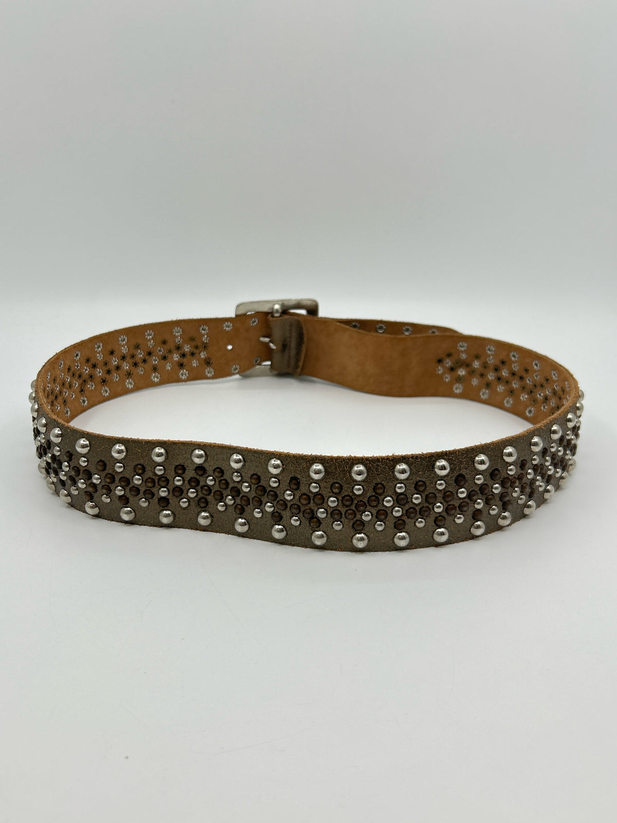 Black & Brown London Size L METALLIC BROWN Belt