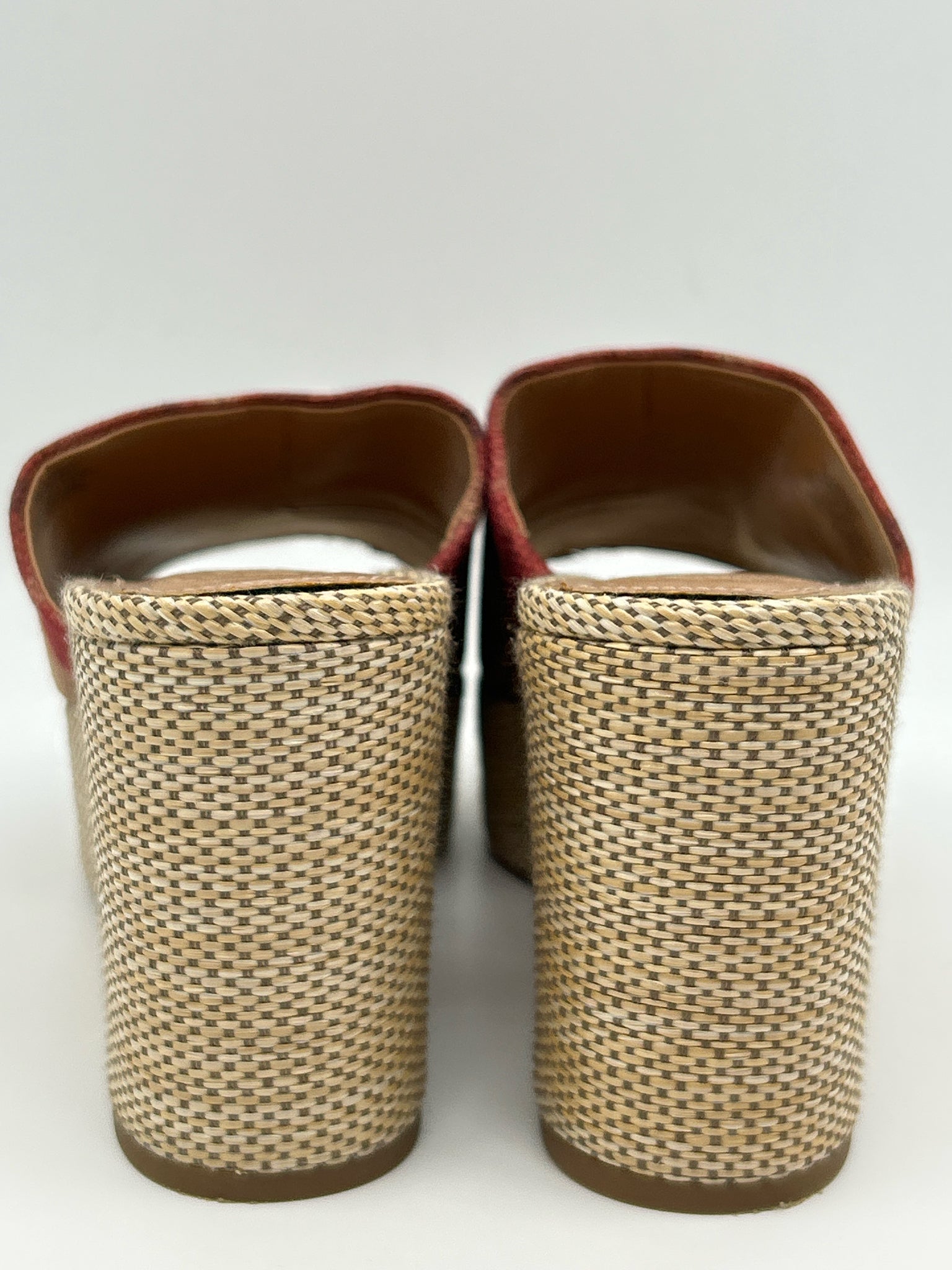 VINCE CAMUTO Size 9M TAN PRINT Women Sandal