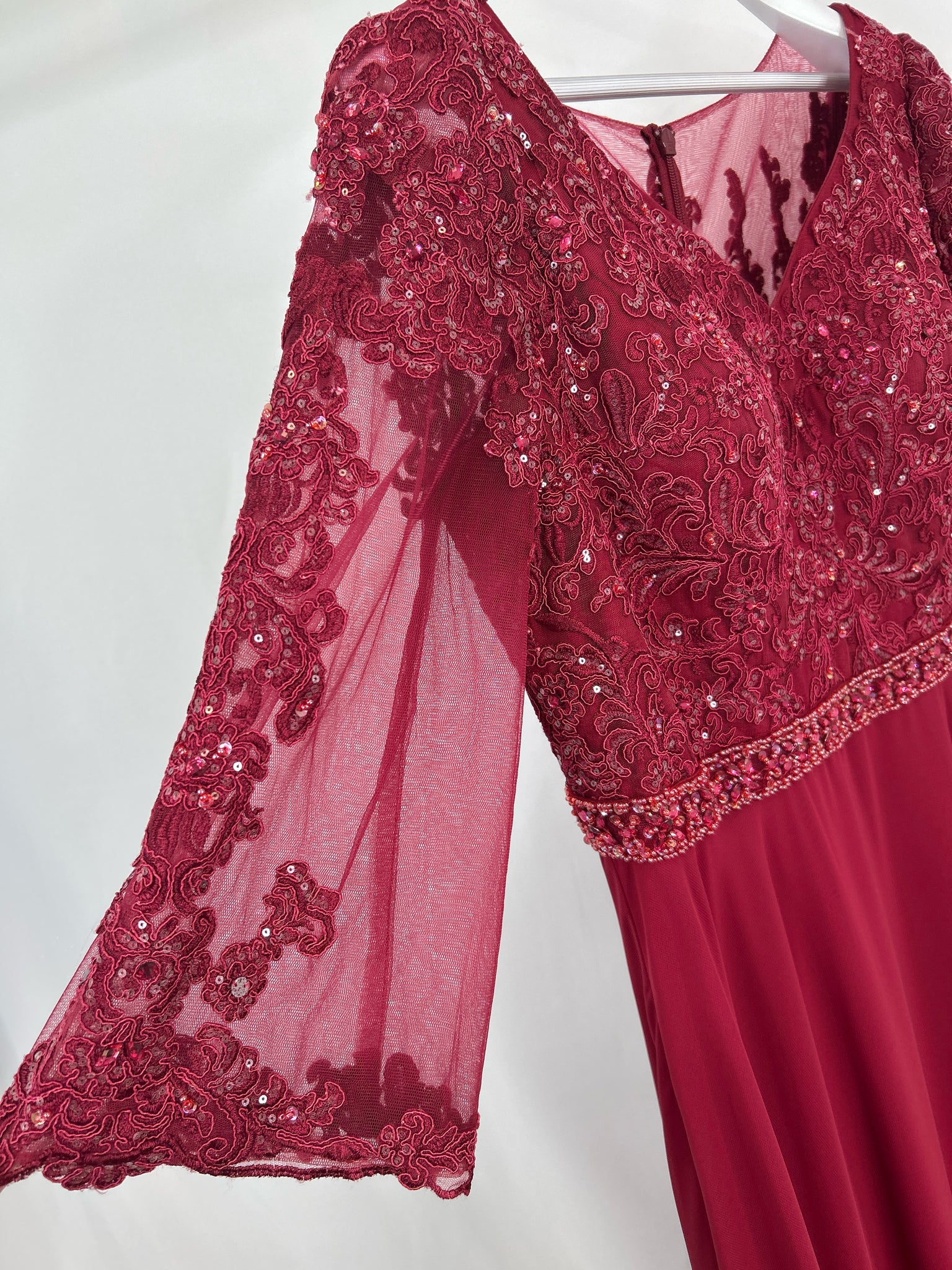 JJS HOUSE Size L Red Women Dress