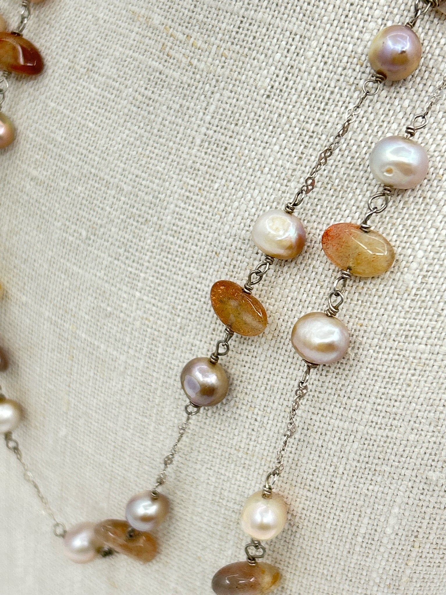Sterling Silver and Pearl Necklace