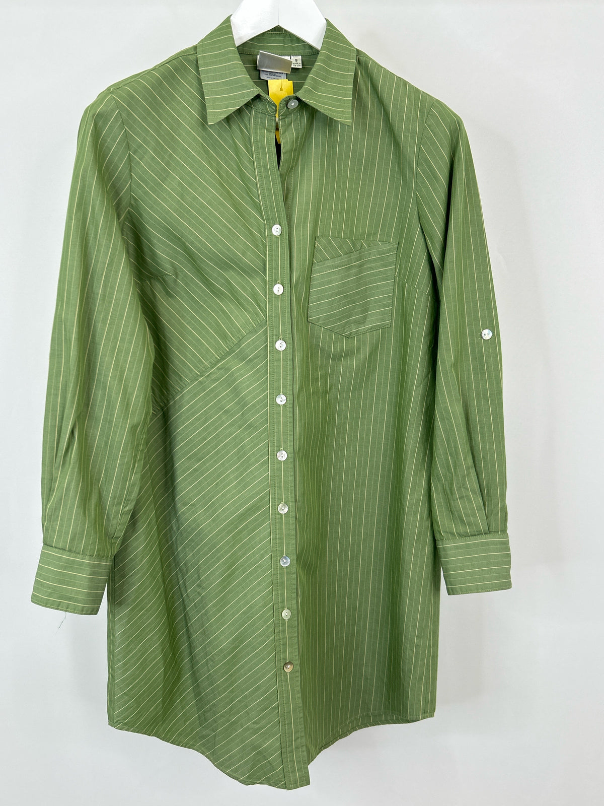 FINLEY Size S Green Striped Women Dress