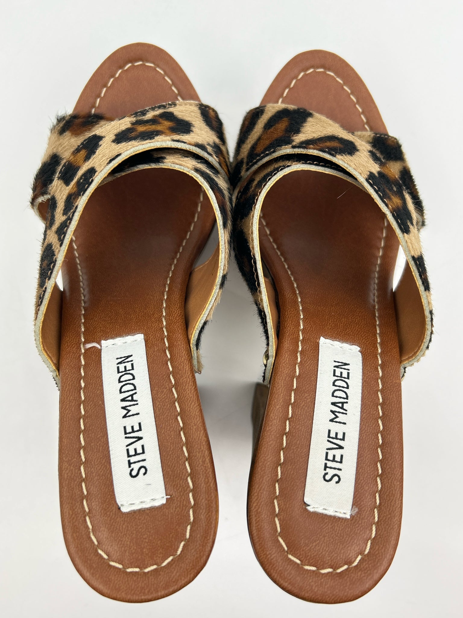STEVE MADDEN Size 9 Brown and Black Women Sandal