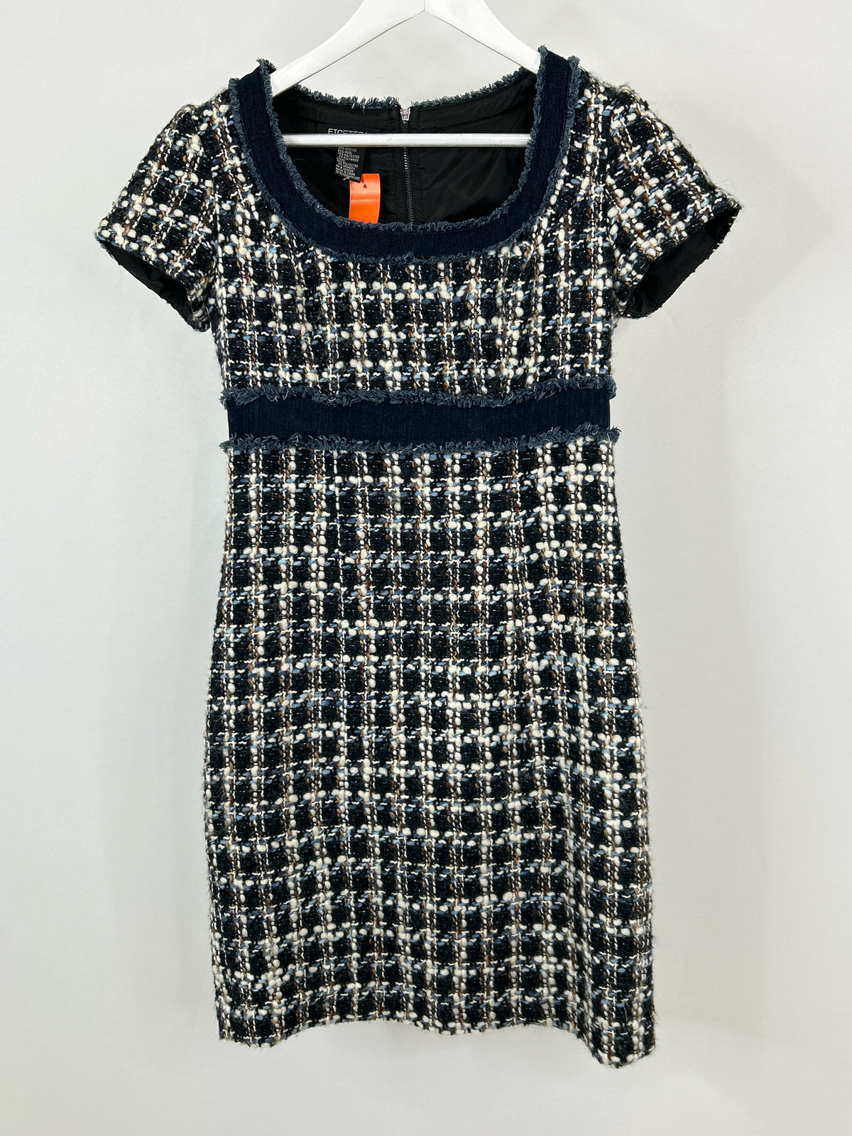 ETCETERA Size 4 Blue Tweed Women Dress