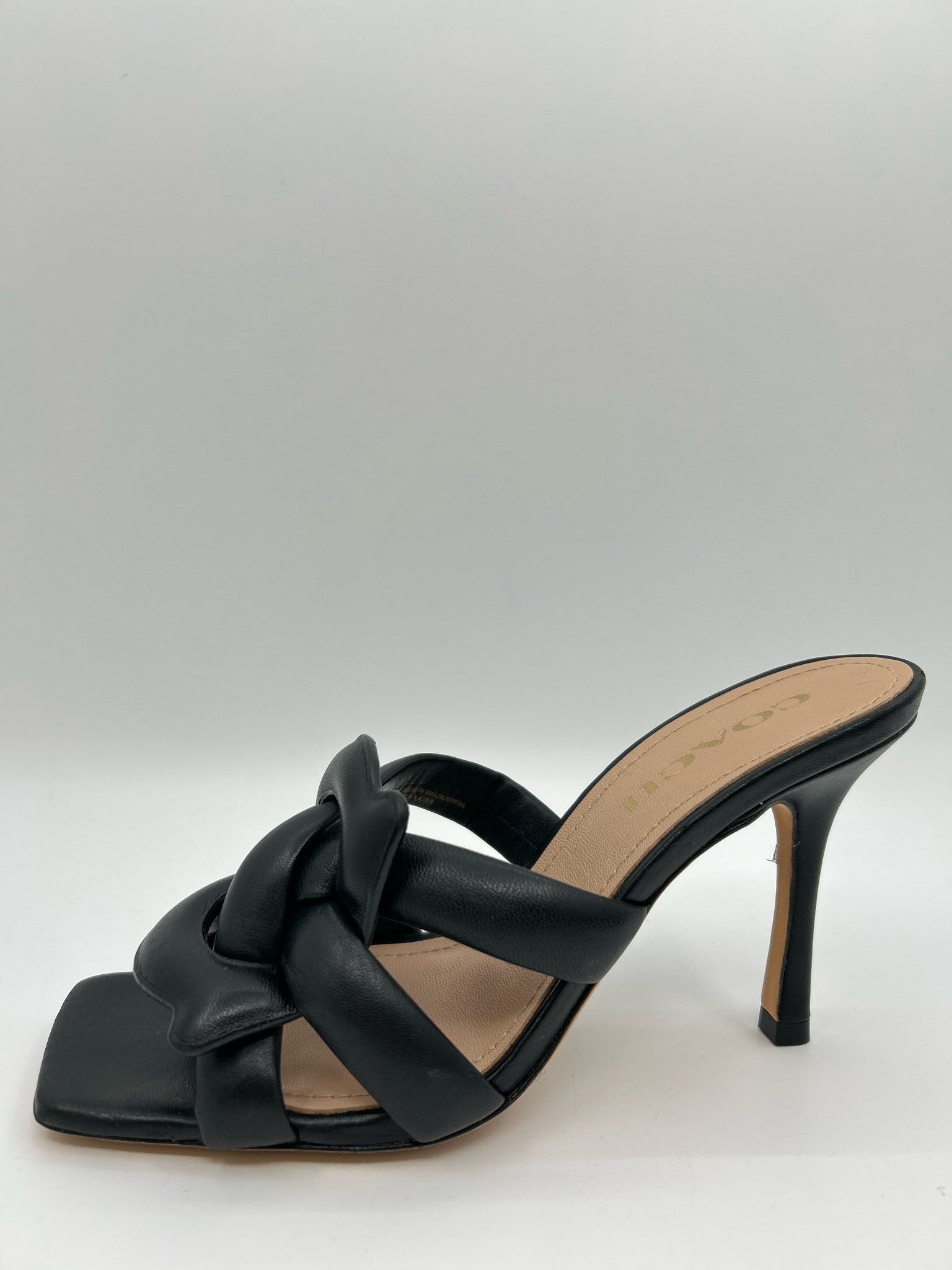 COACH Size 7.5B Black Women Sandal