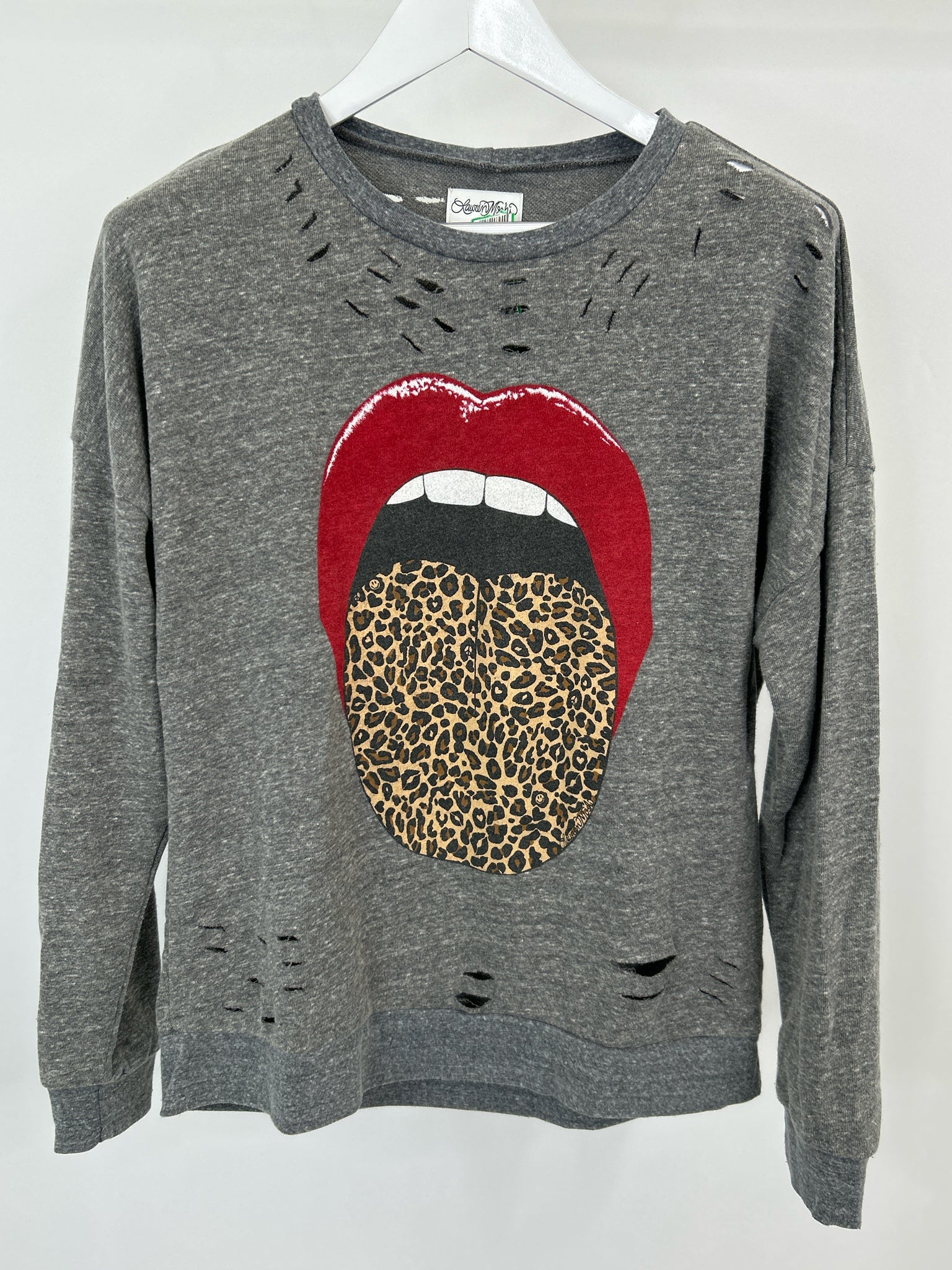 Lauren Moshi Size XS Grey Women Sweatshirt