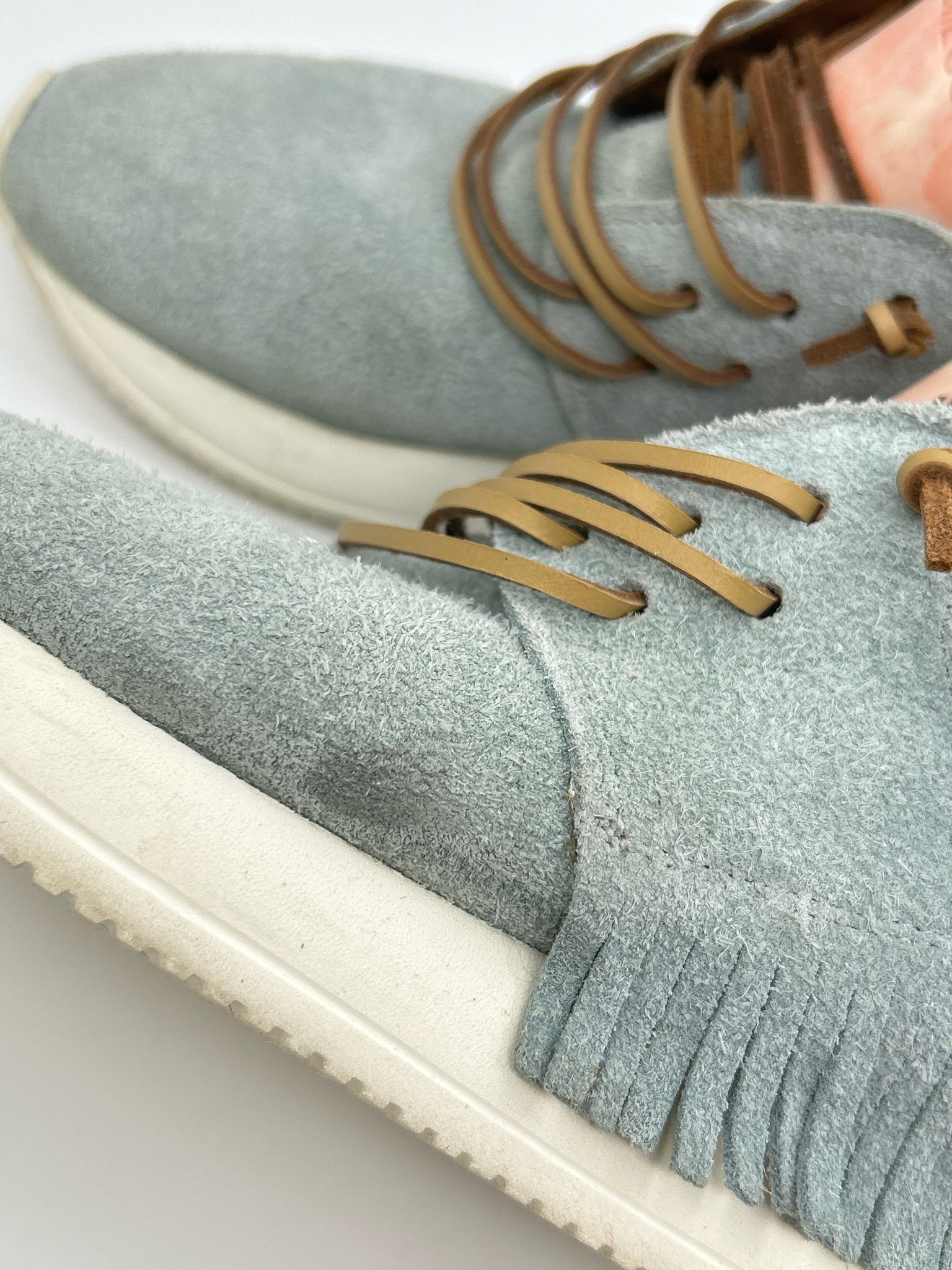 ESSEUTESSE Size 38 Pale Blue Women Sneakers