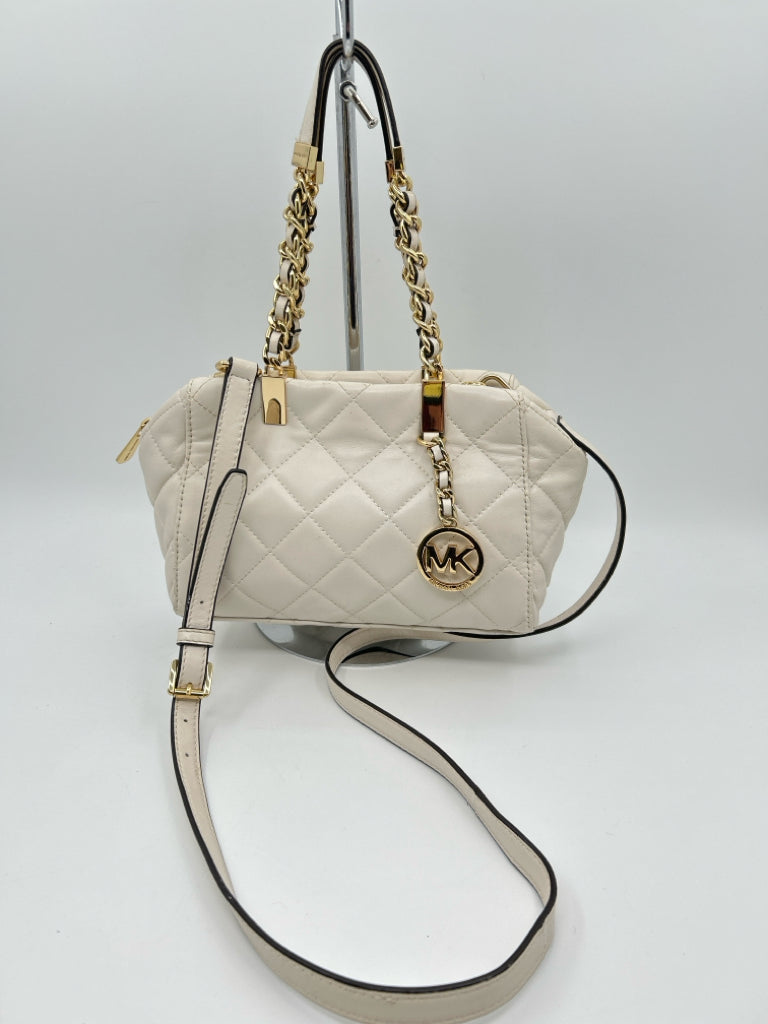 MICHAEL KORS Ivory Leather Purse