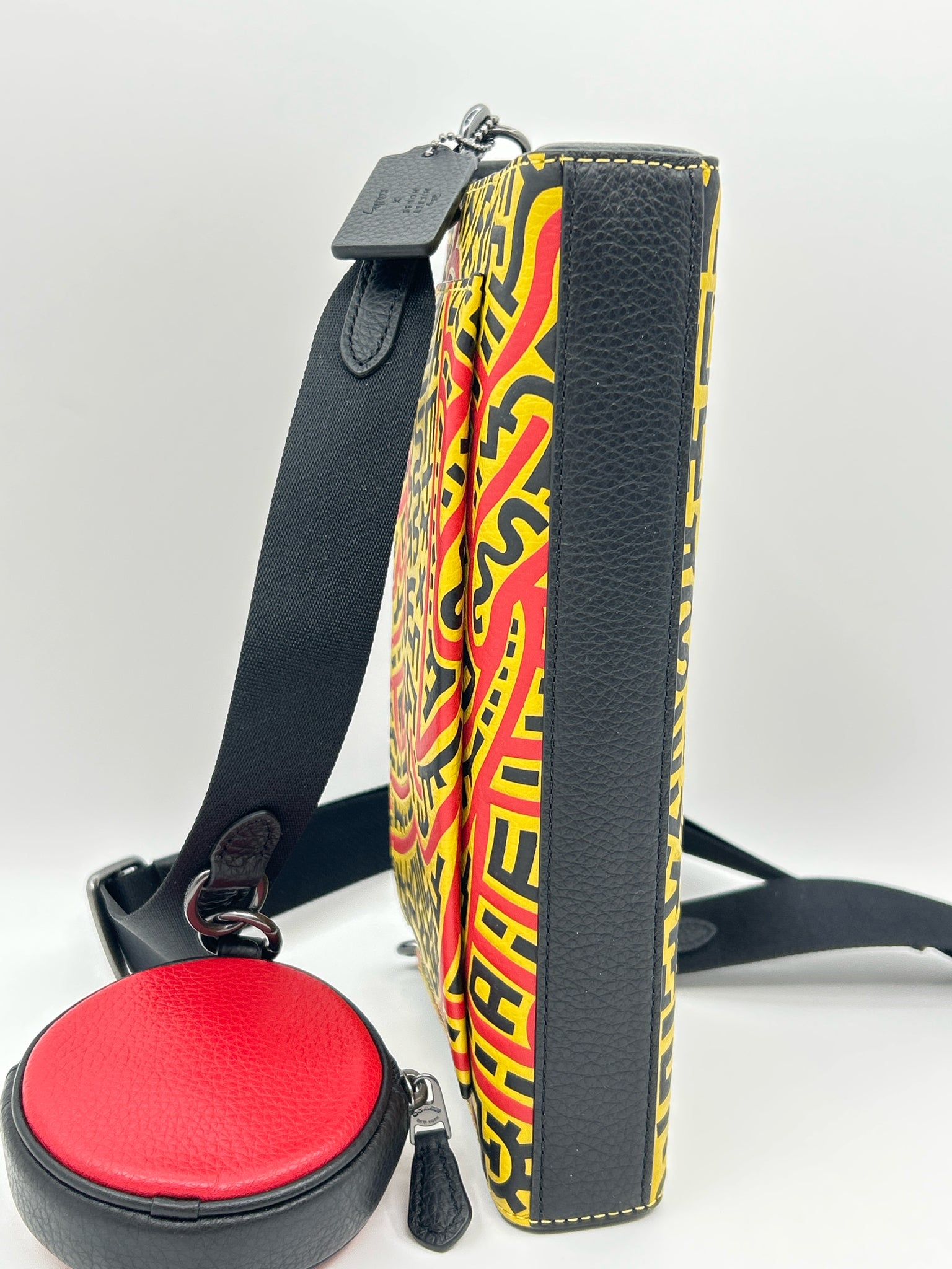 COACH YELLOW AND BLACK Women Purse