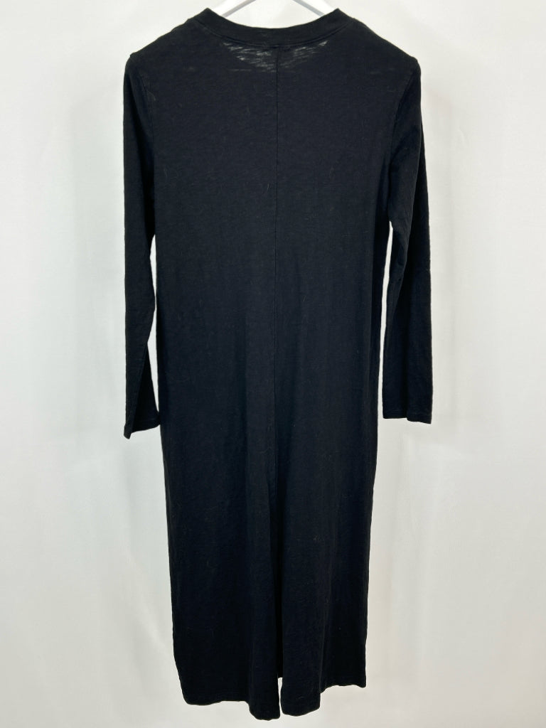 DYLAN Size M Black Cotton Slub Mock Dress NWT