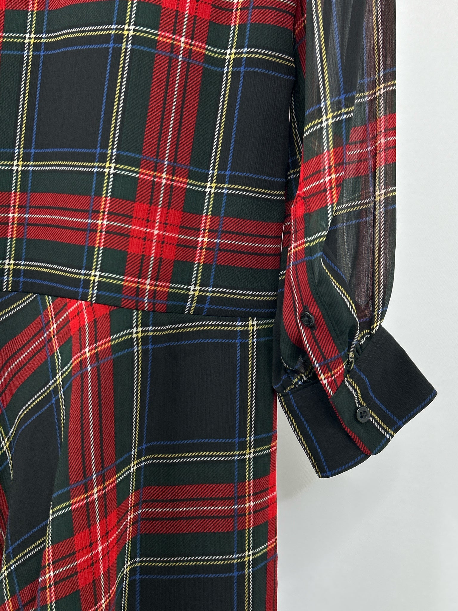 Lauren Ralph Lauren Size 6 Red Plaid Women Dress