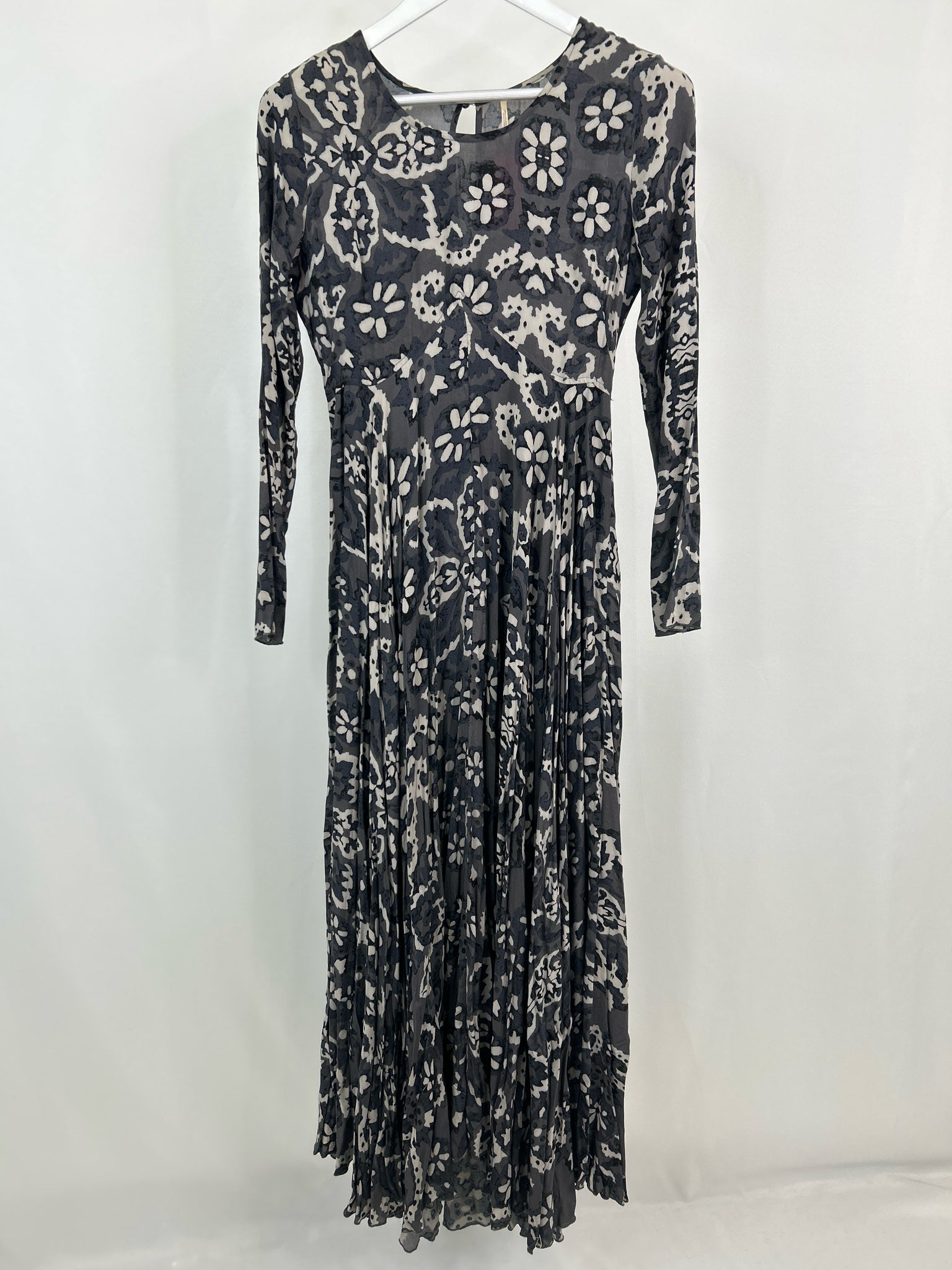 FREE PEOPLE Size S GREY PRINT Women Dress