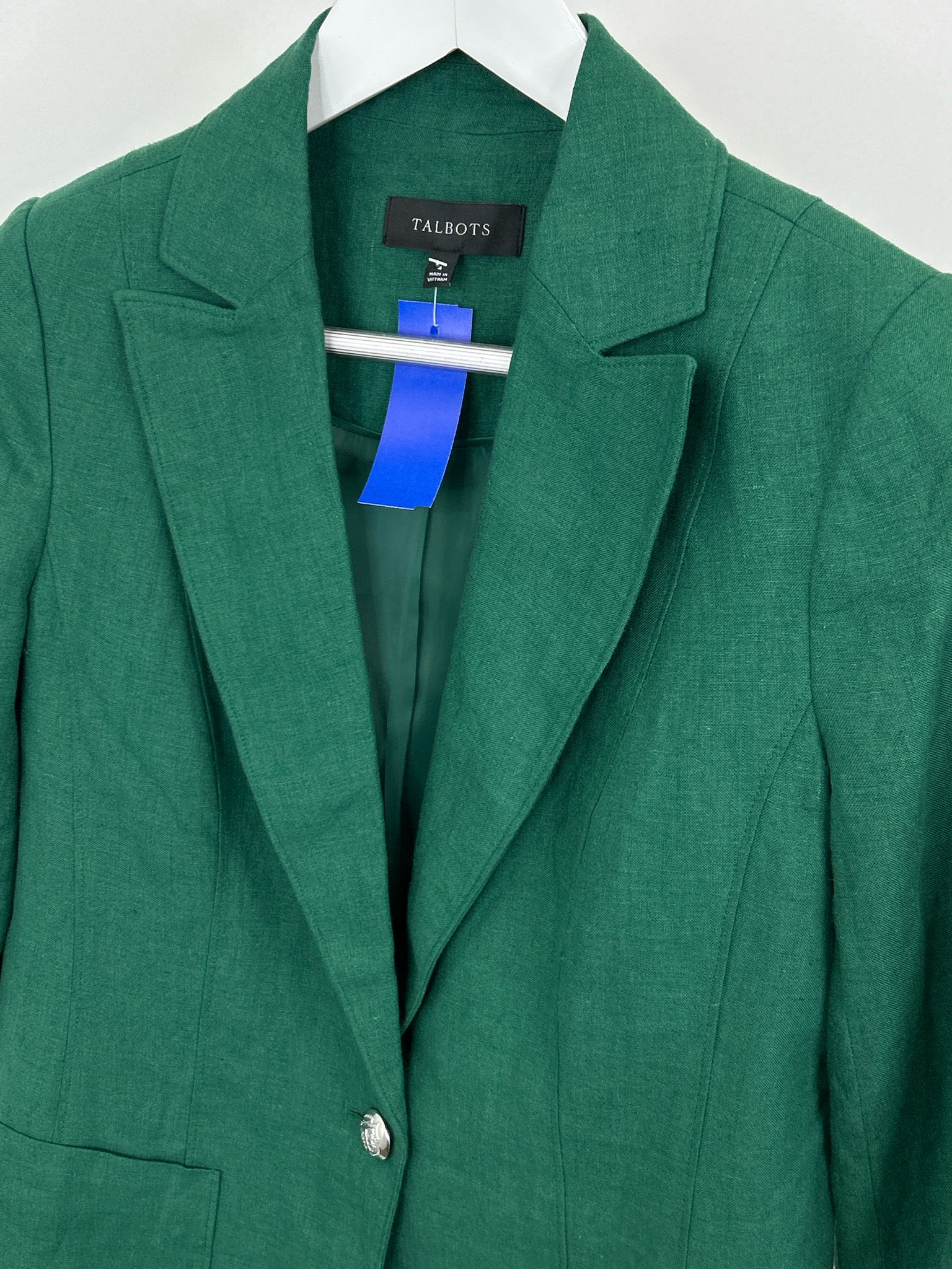 TALBOTS Size 4 Green Women Blazer