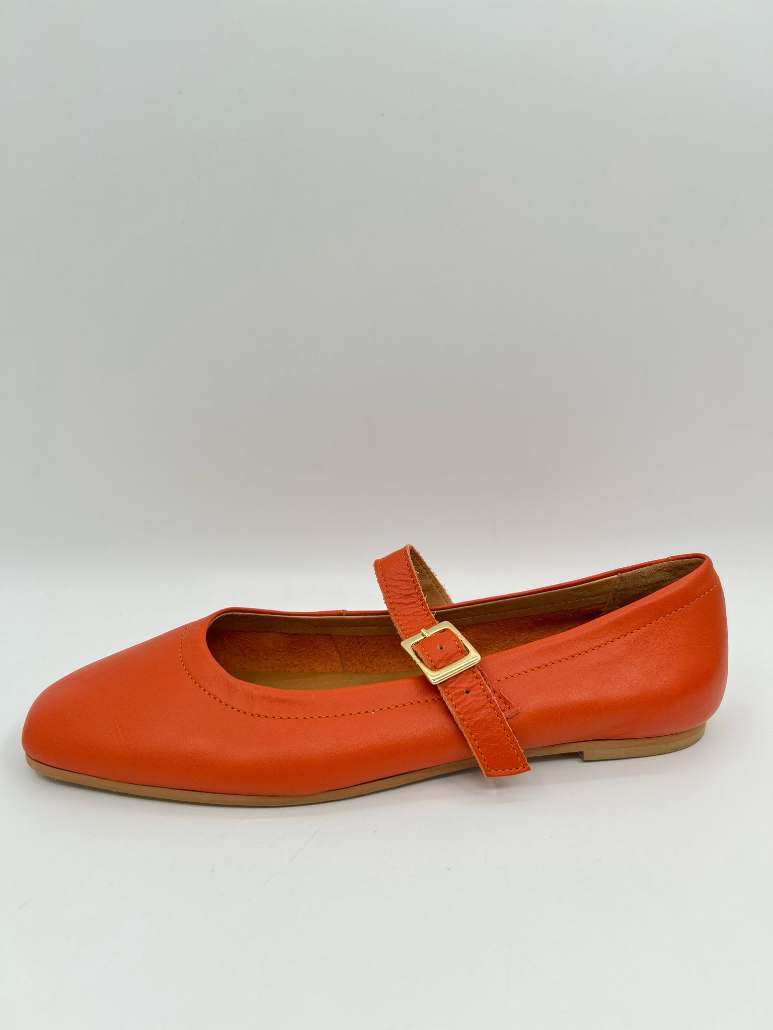 FILIPE SHOES Size 41 Orange Women Flats
