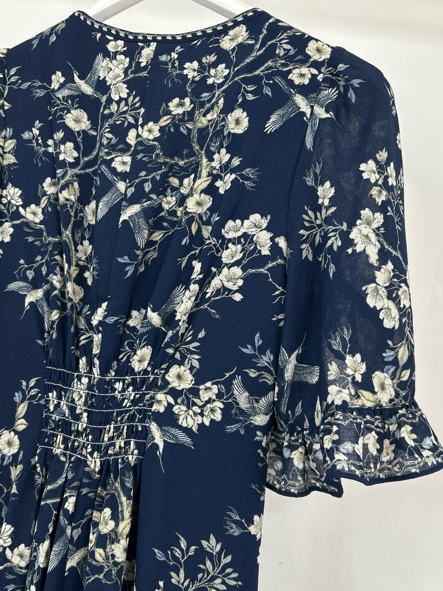 MAX STUDIO Size S NAVY FLORAL Women Dress