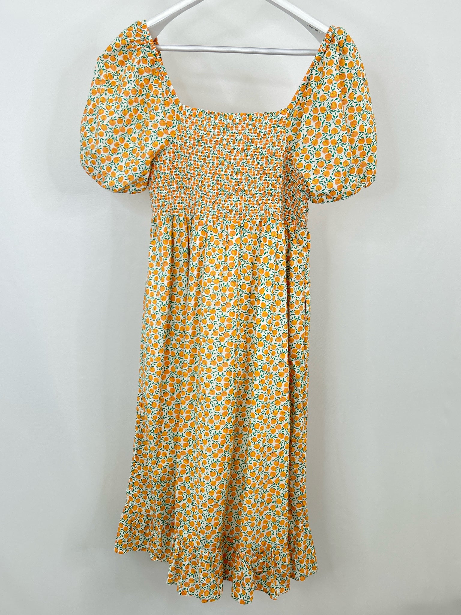 J.CREW NWT Size L Orange Print Women Dress