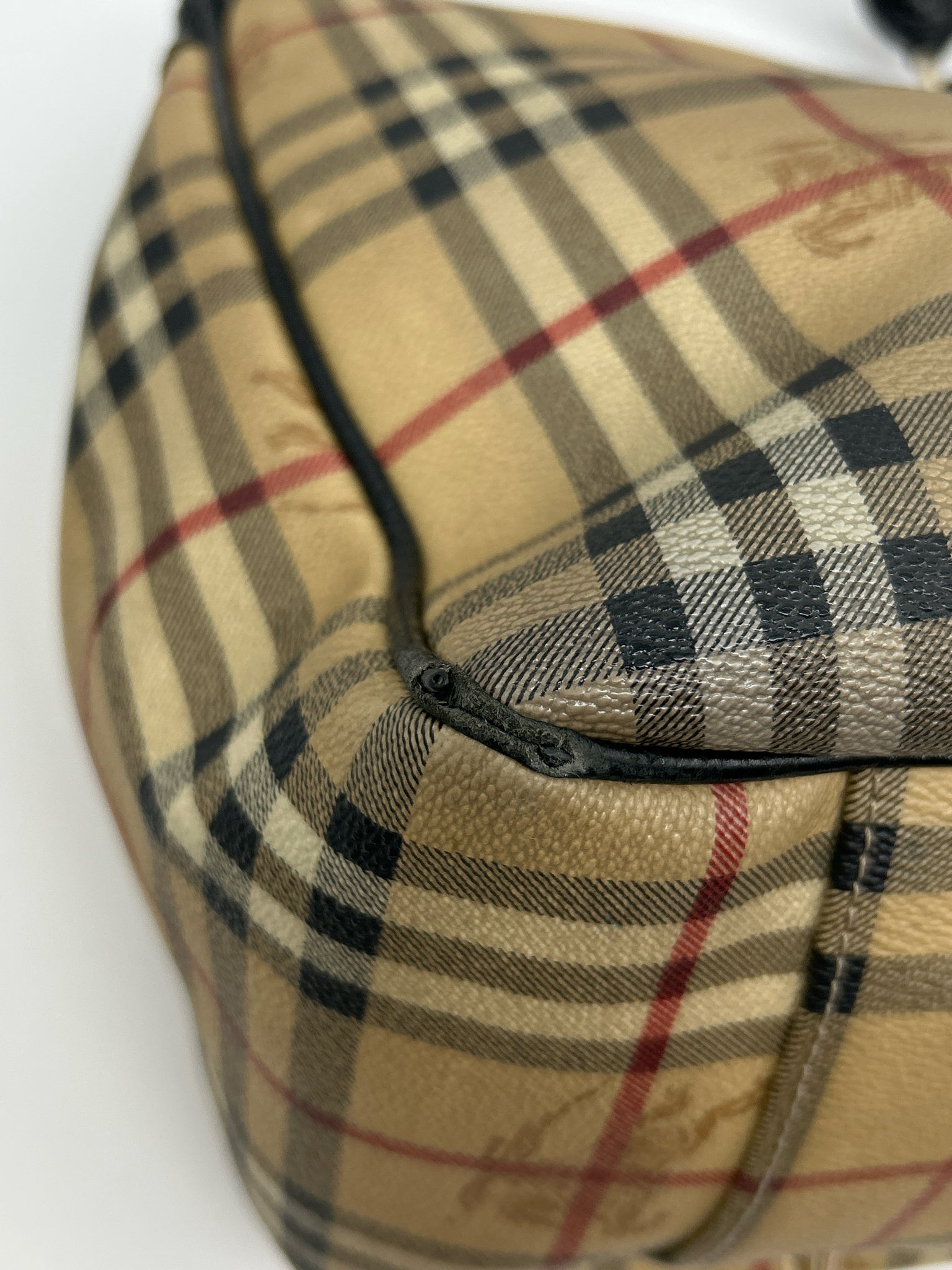 BURBERRY Brown Plaid Women Tote