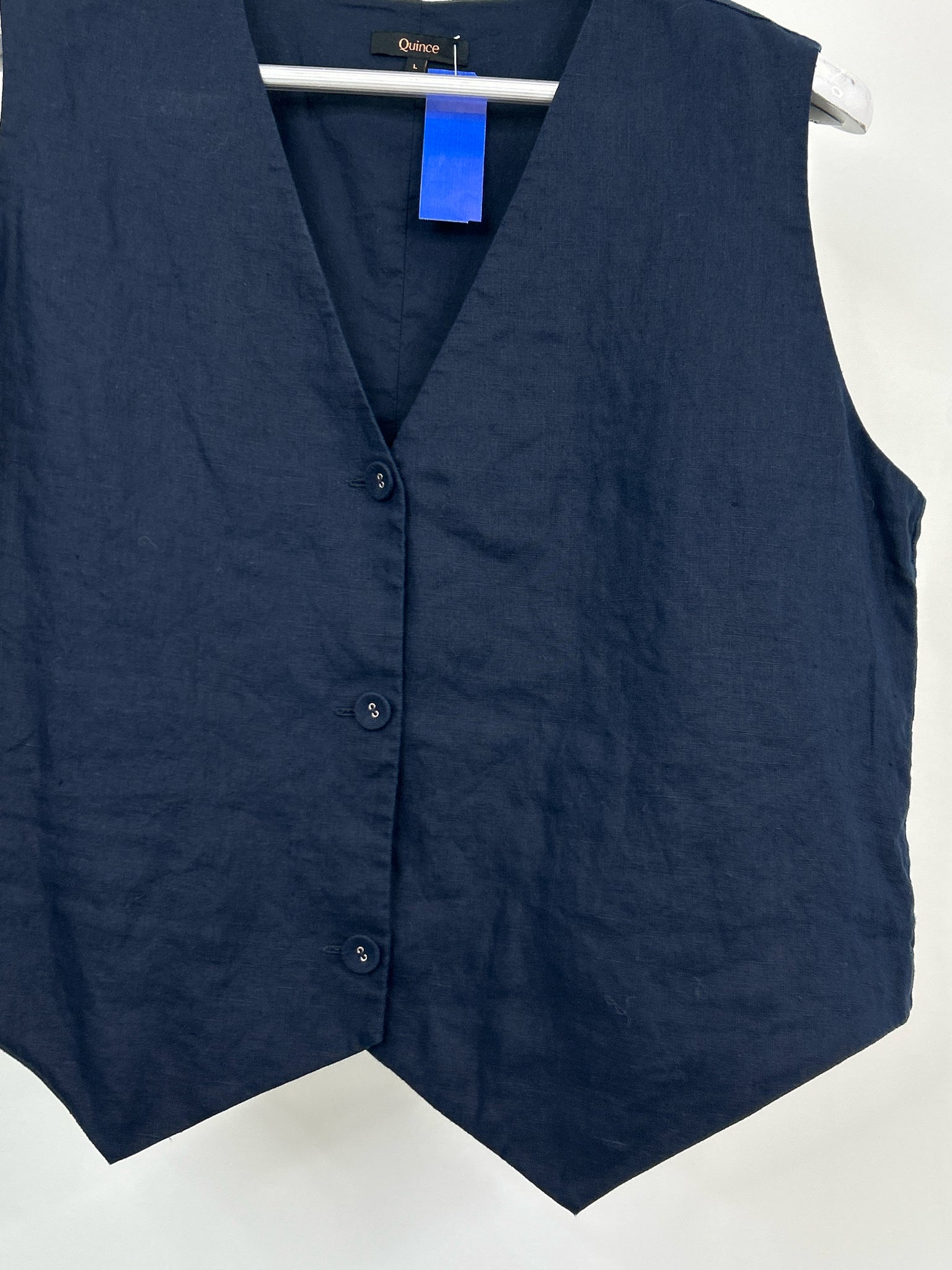 QUINCE Size L Navy Women Top
