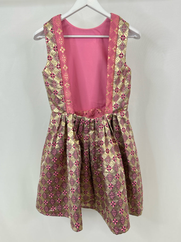 TUCKERNUCK Size M GOLD AND PINK Dress