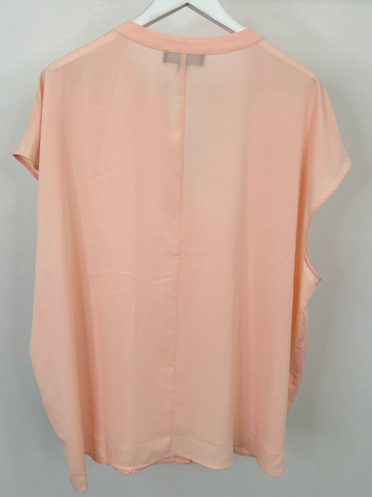 ELOQUII Women Size 24 Pink Blouse NWT