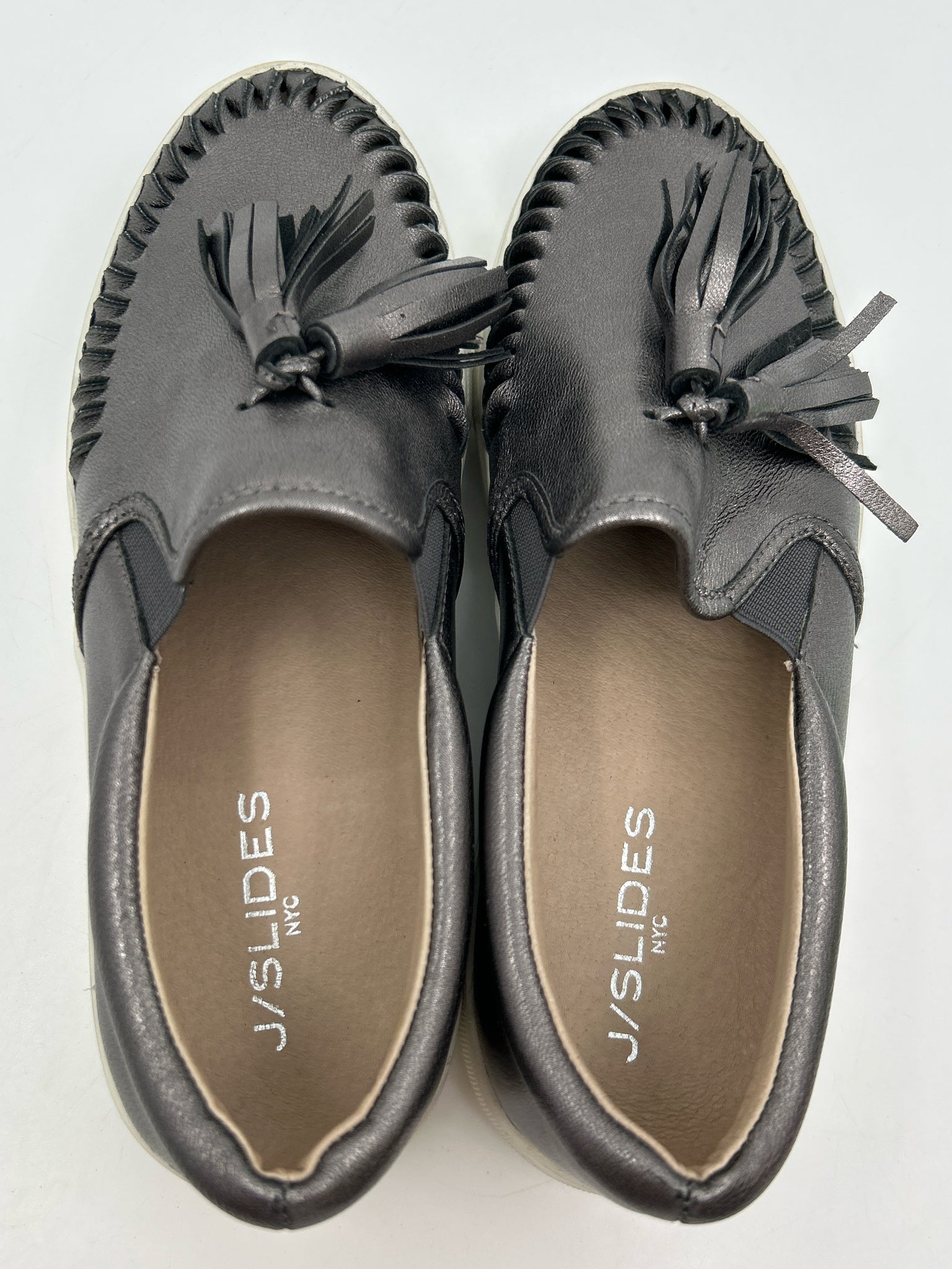 J/Slides Size 7 Pewter Women Sneakers