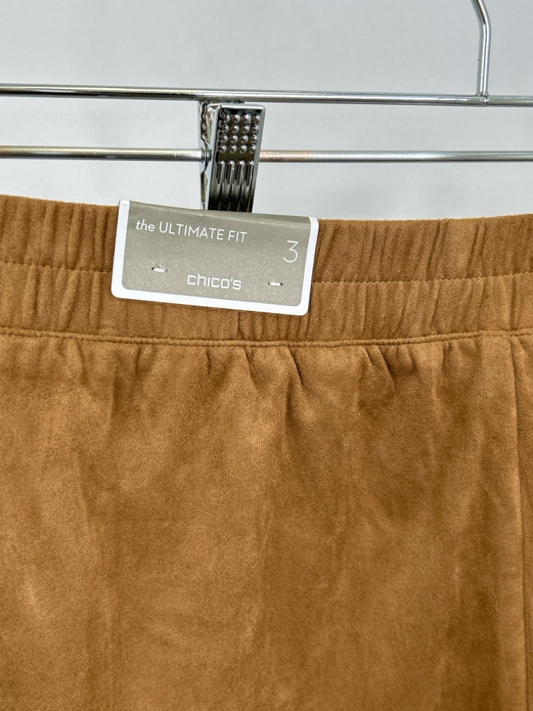 CHICO'S Women Size 16 Brown Pants