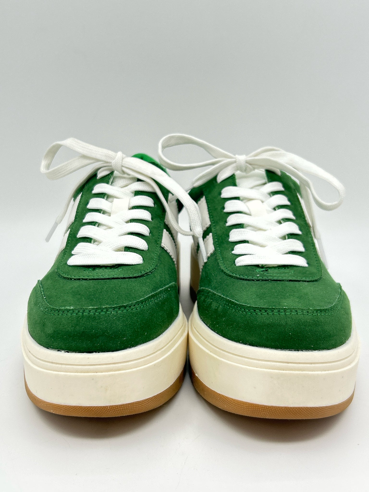 MADDEN GIRL Size 8M Green & White Women Sneakers