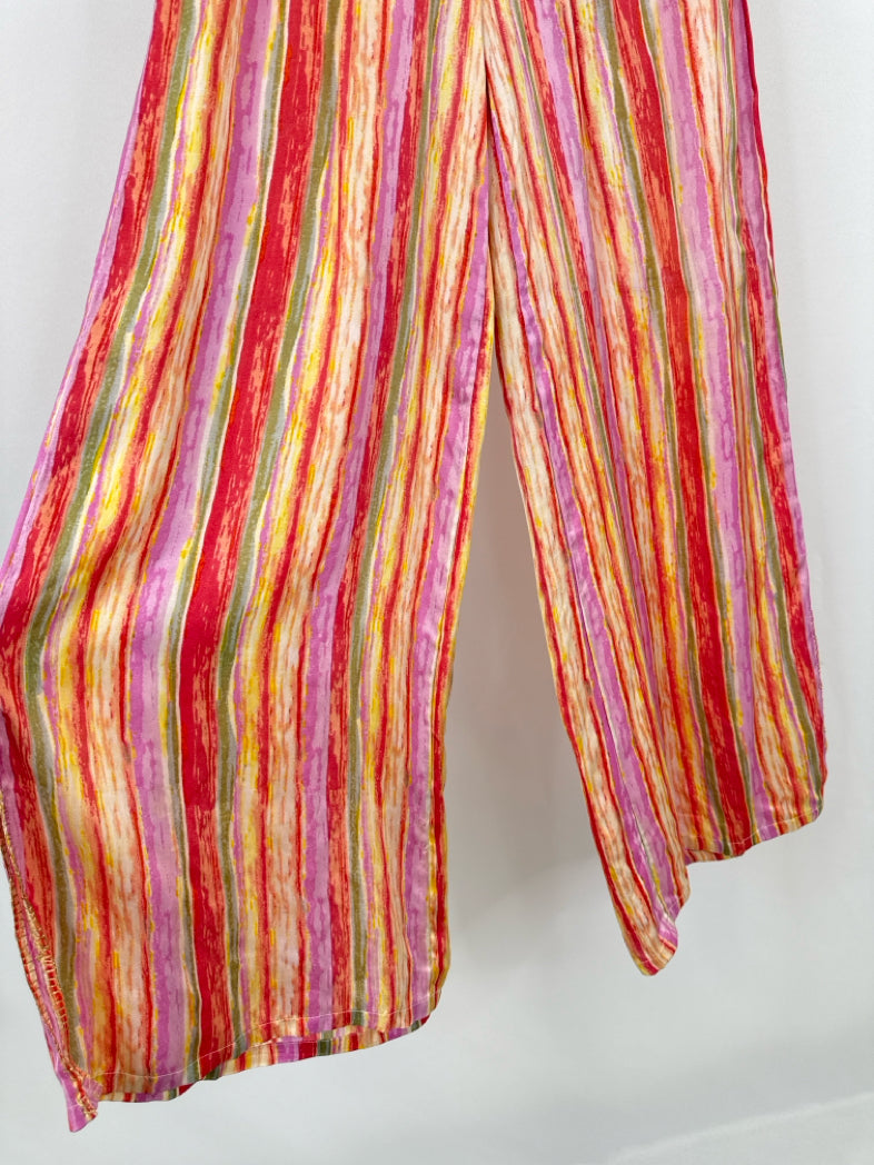 NEKANE NKN Size XS Pink Striped Women 2-Piece w/pants