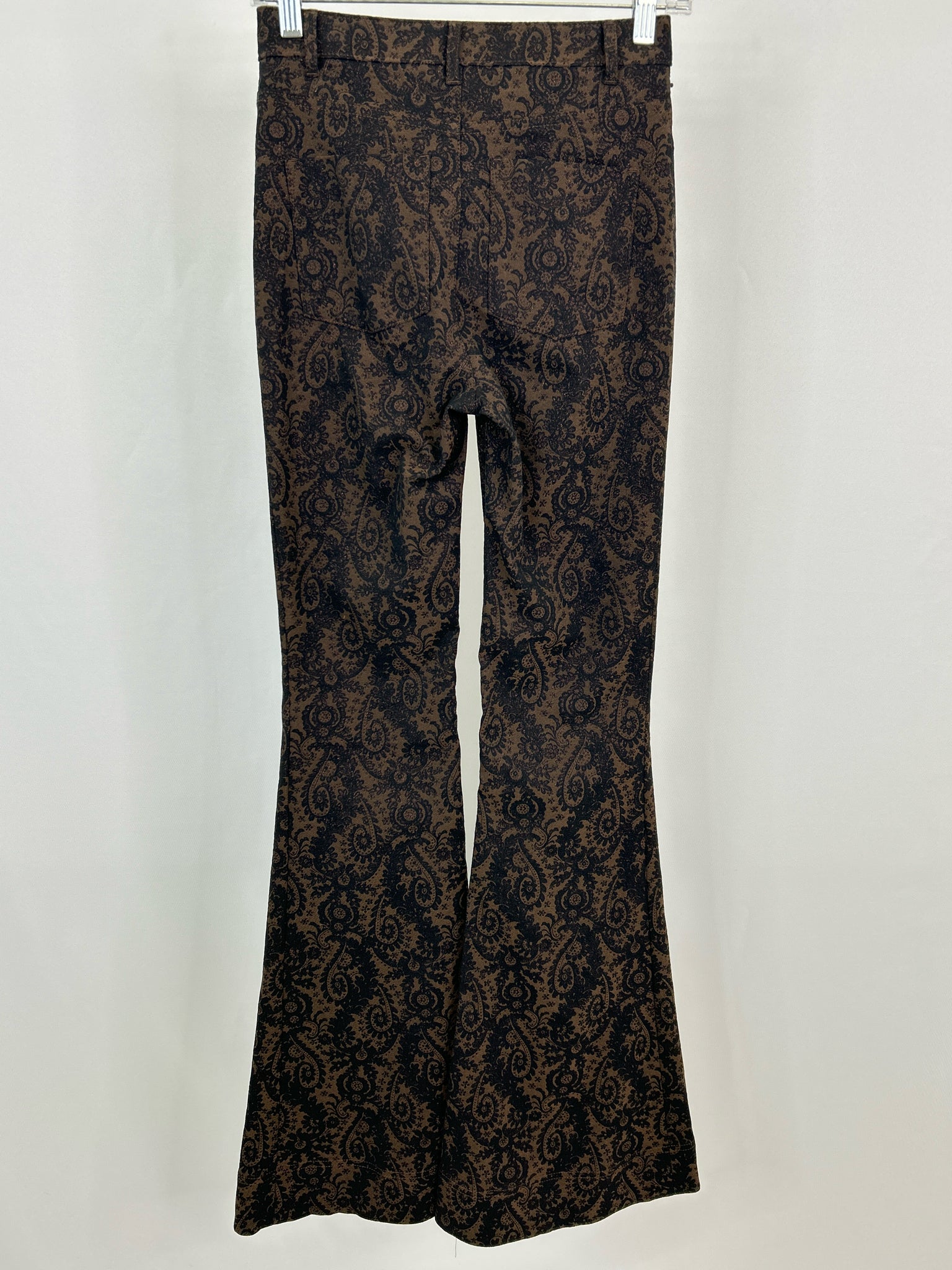 ALICE + OLIVIA Size 0 Brown and Black Women Pants