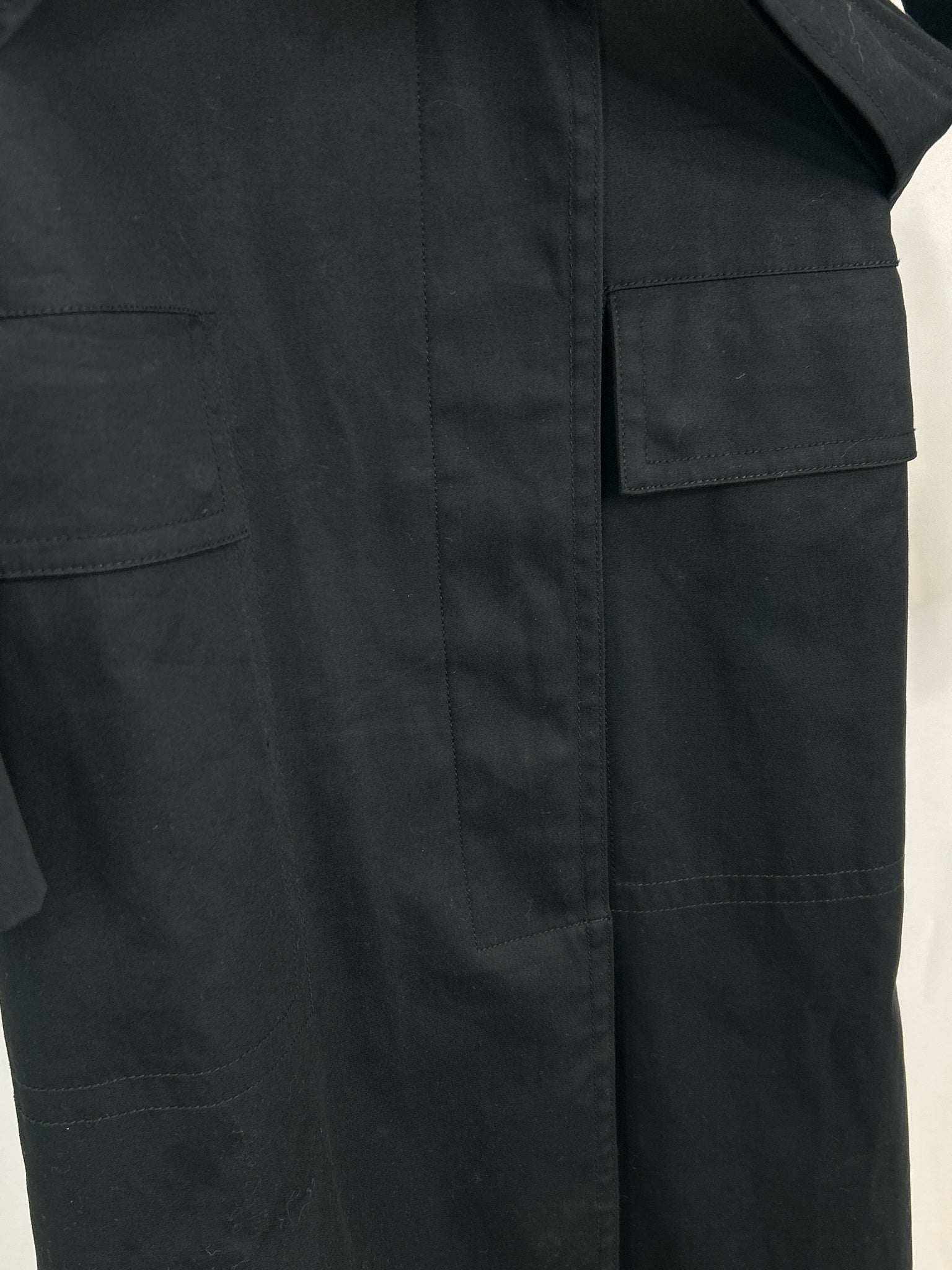 BANANA REPUBLIC Size S Black Women Trench Coat