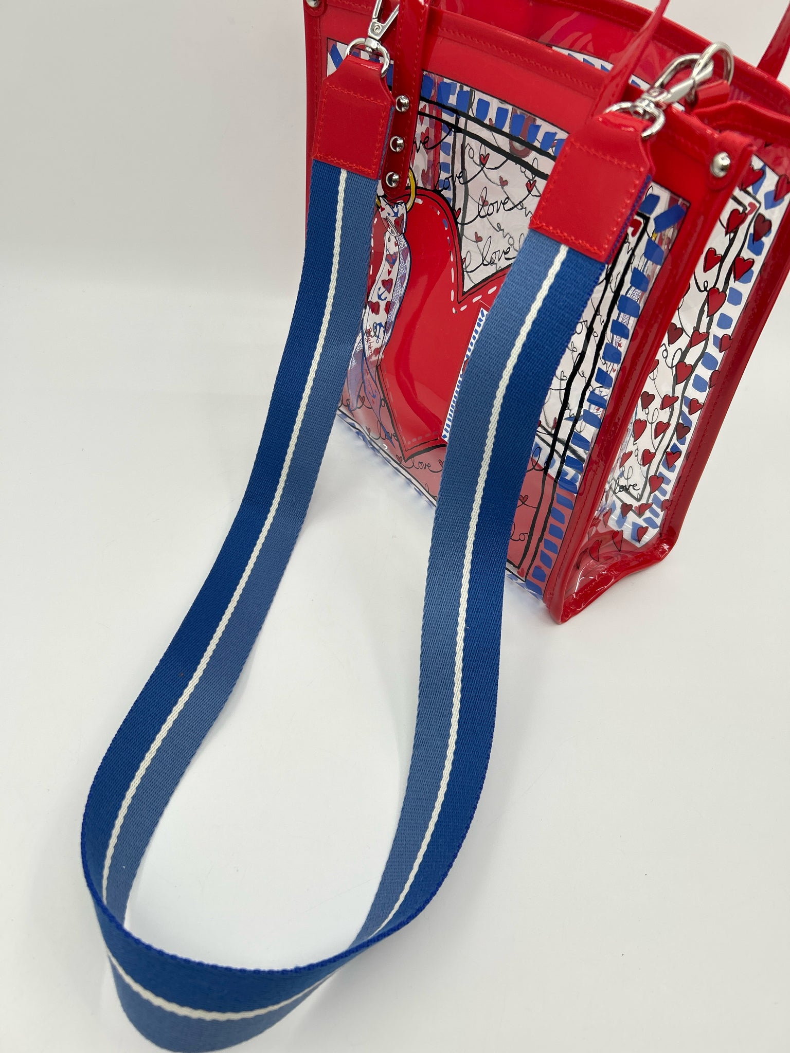 BRIGHTON Red and Blue Women Tote