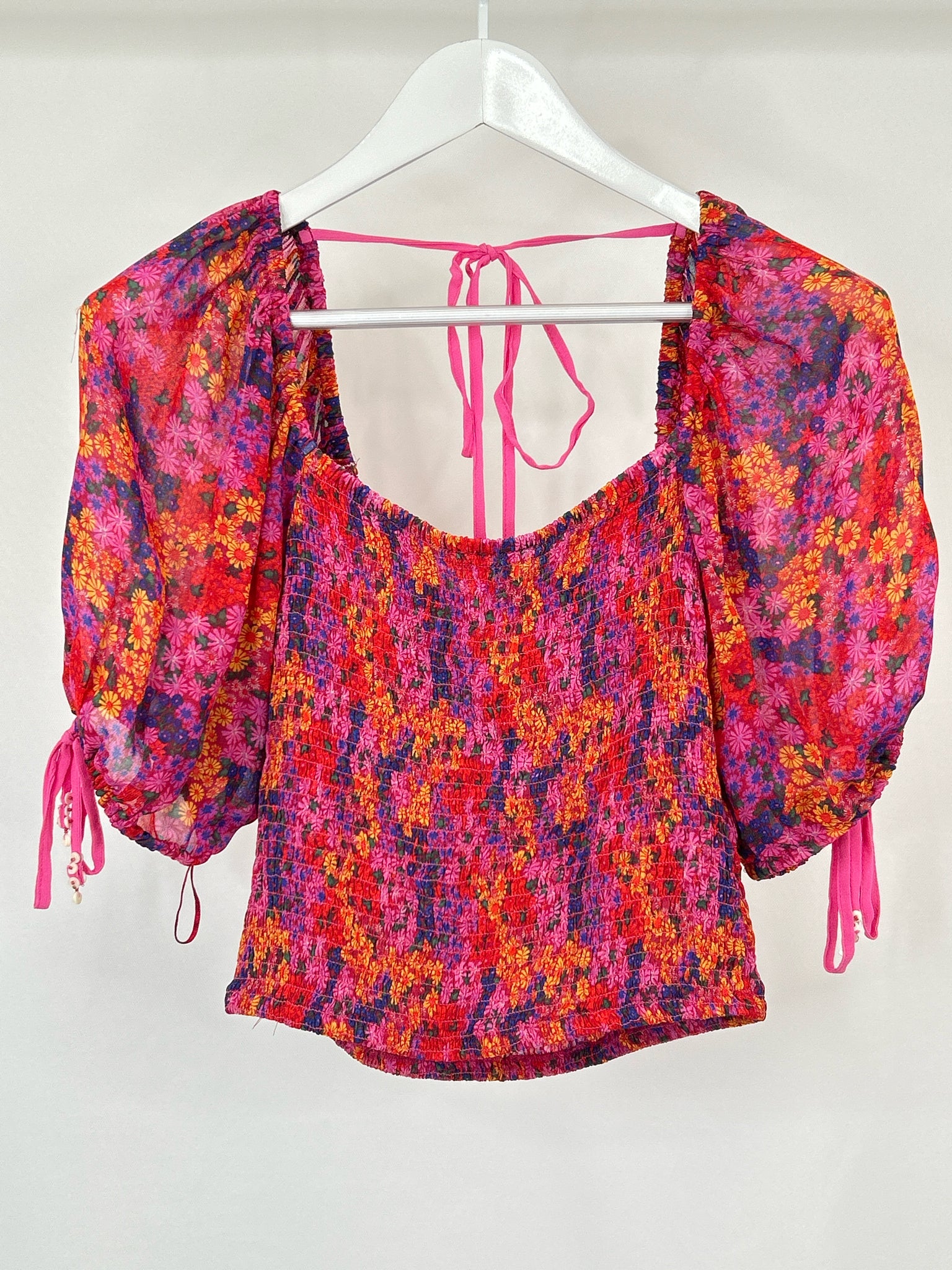 FREE PEOPLE Size XS Hot Pink Women Top