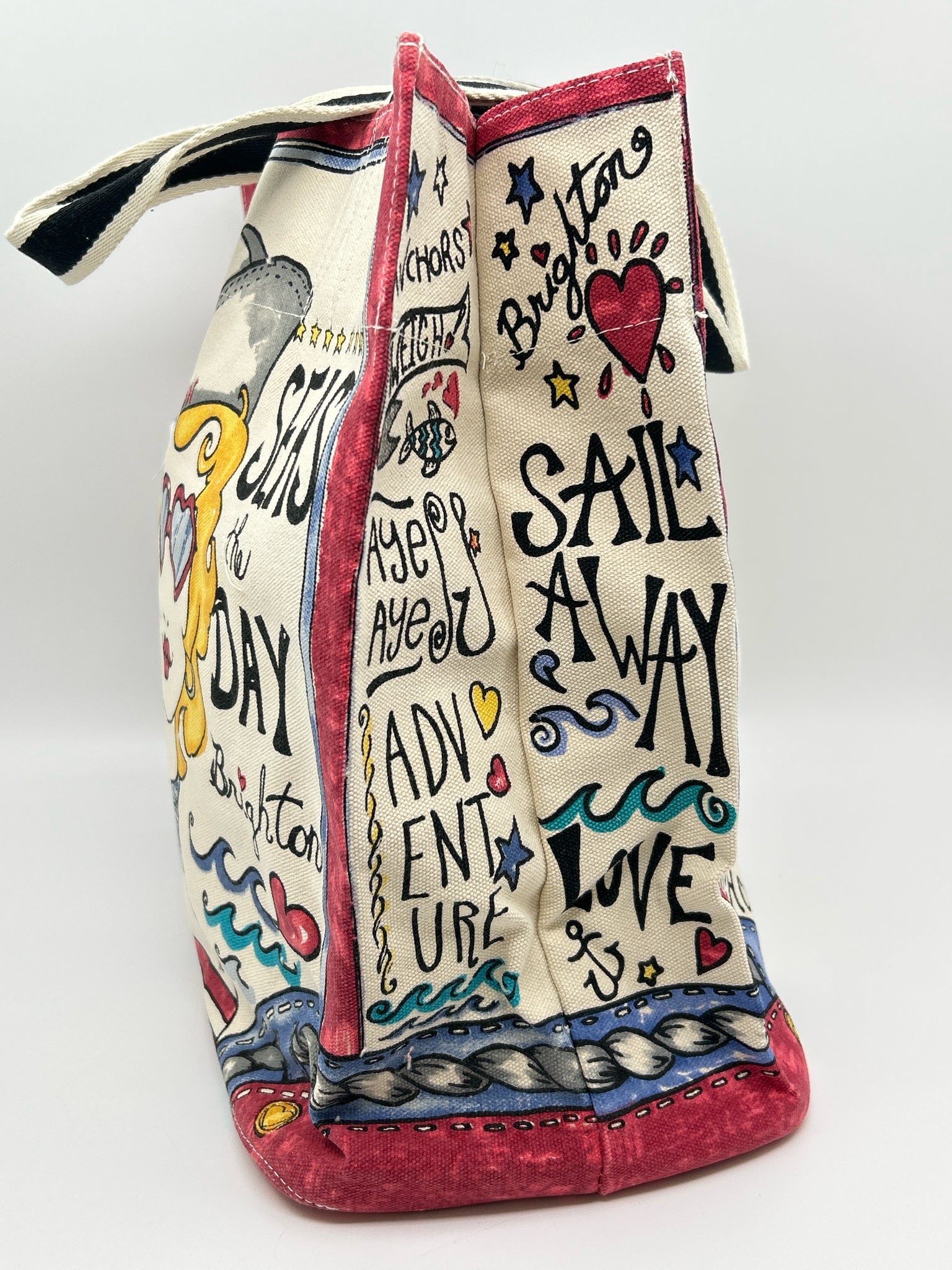 BRIGHTON NWT CREAM AND RED Women Tote