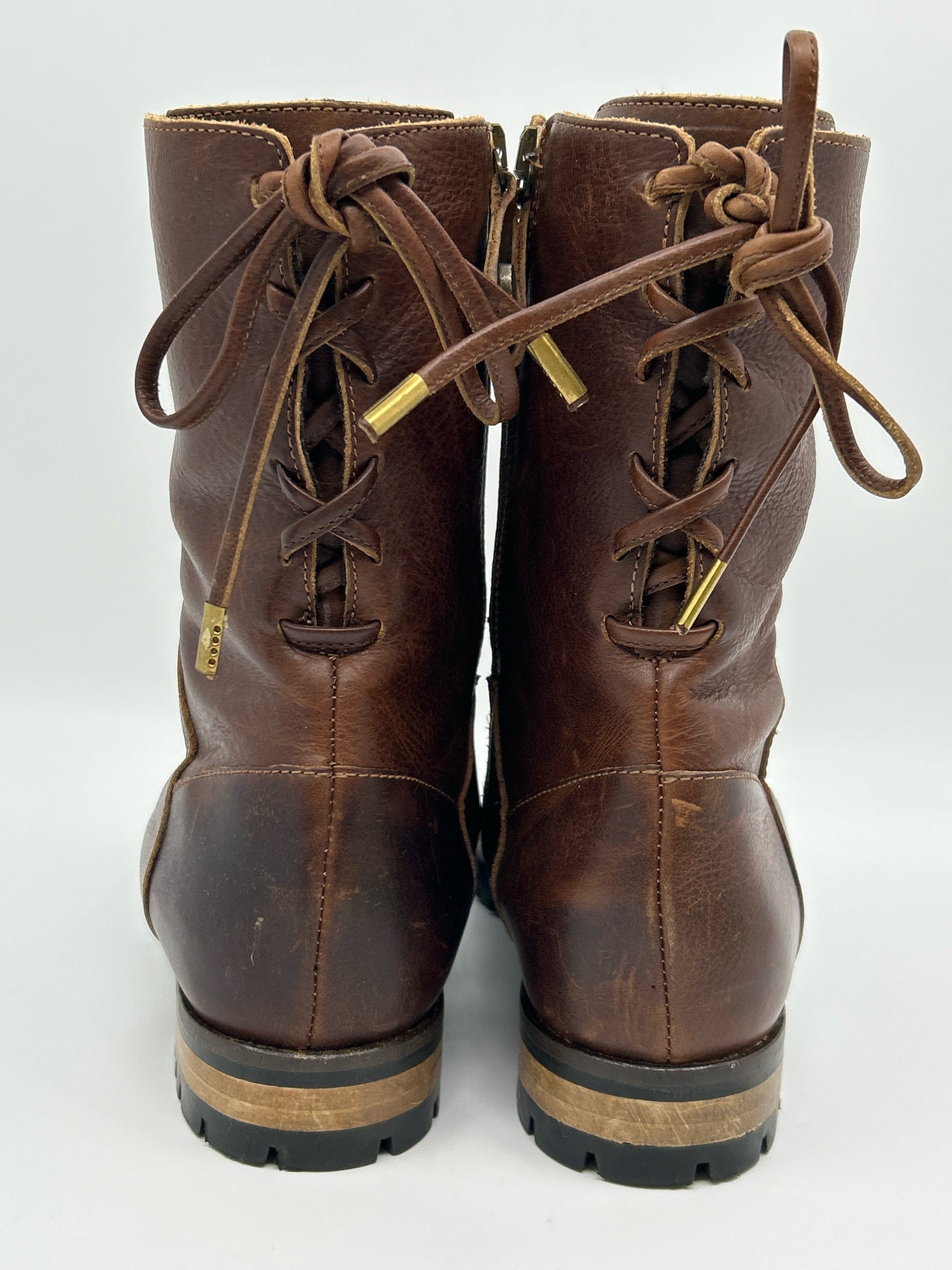 FABIANELLI Size 39 Brown Women Boots