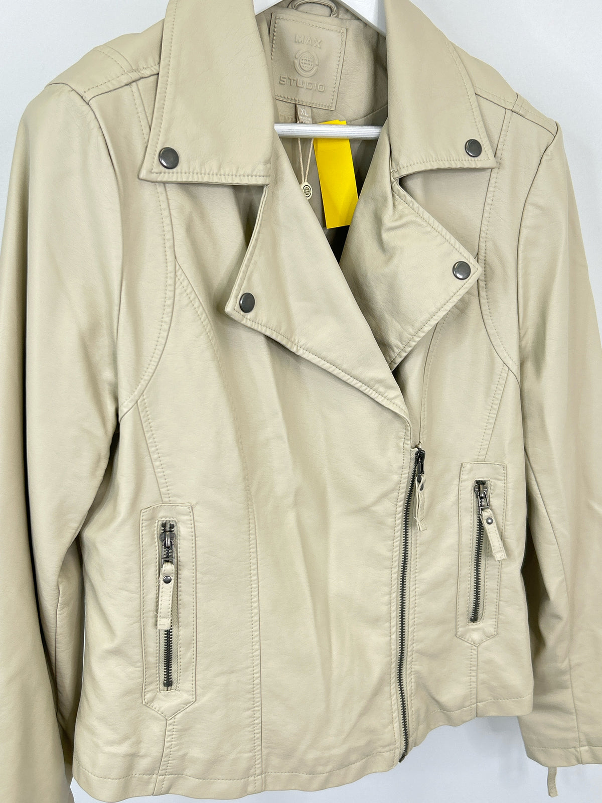 MAX STUDIO Size XL Beige Women Jacket