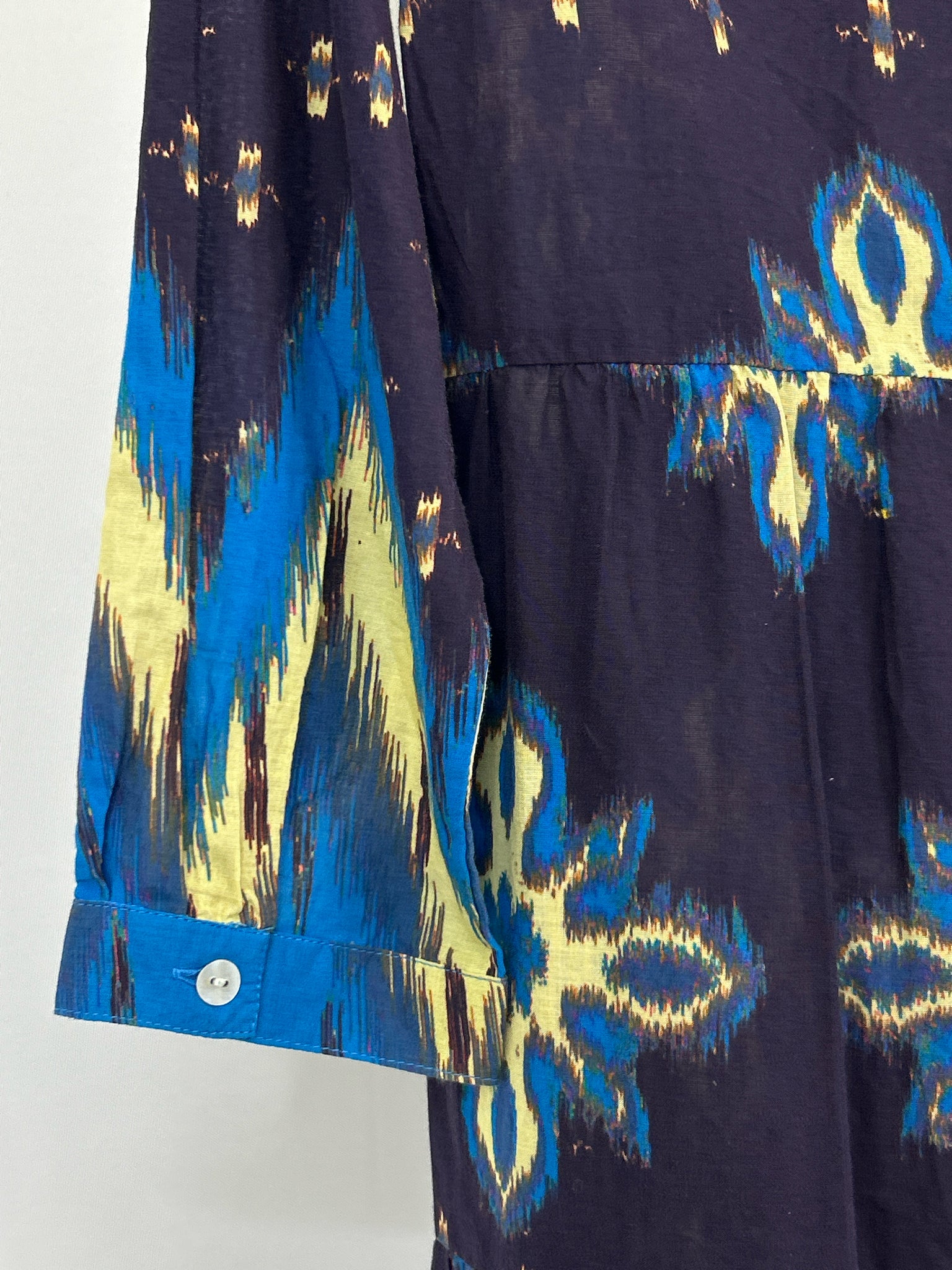 BE BOHO Size XS Navy Print Women Dress