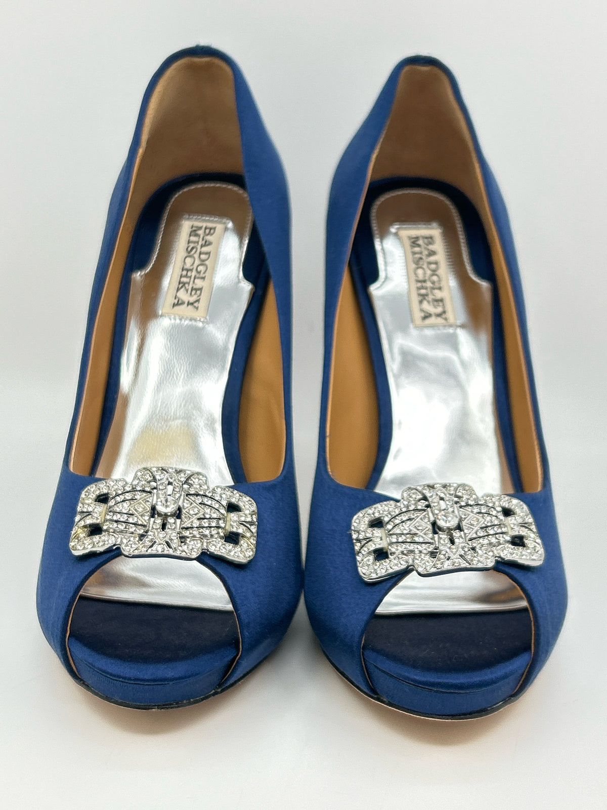 BADGLEY MISCHKA Size 8.5 Blue Women Pumps