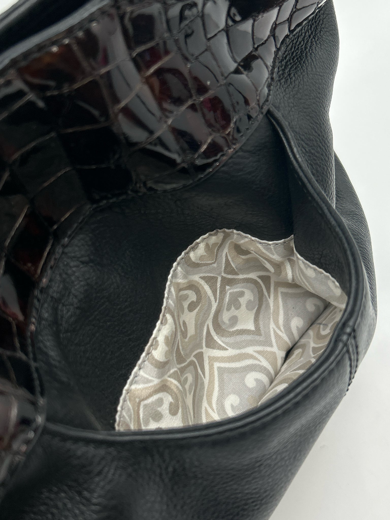 BRIGHTON black and brown Women Purse