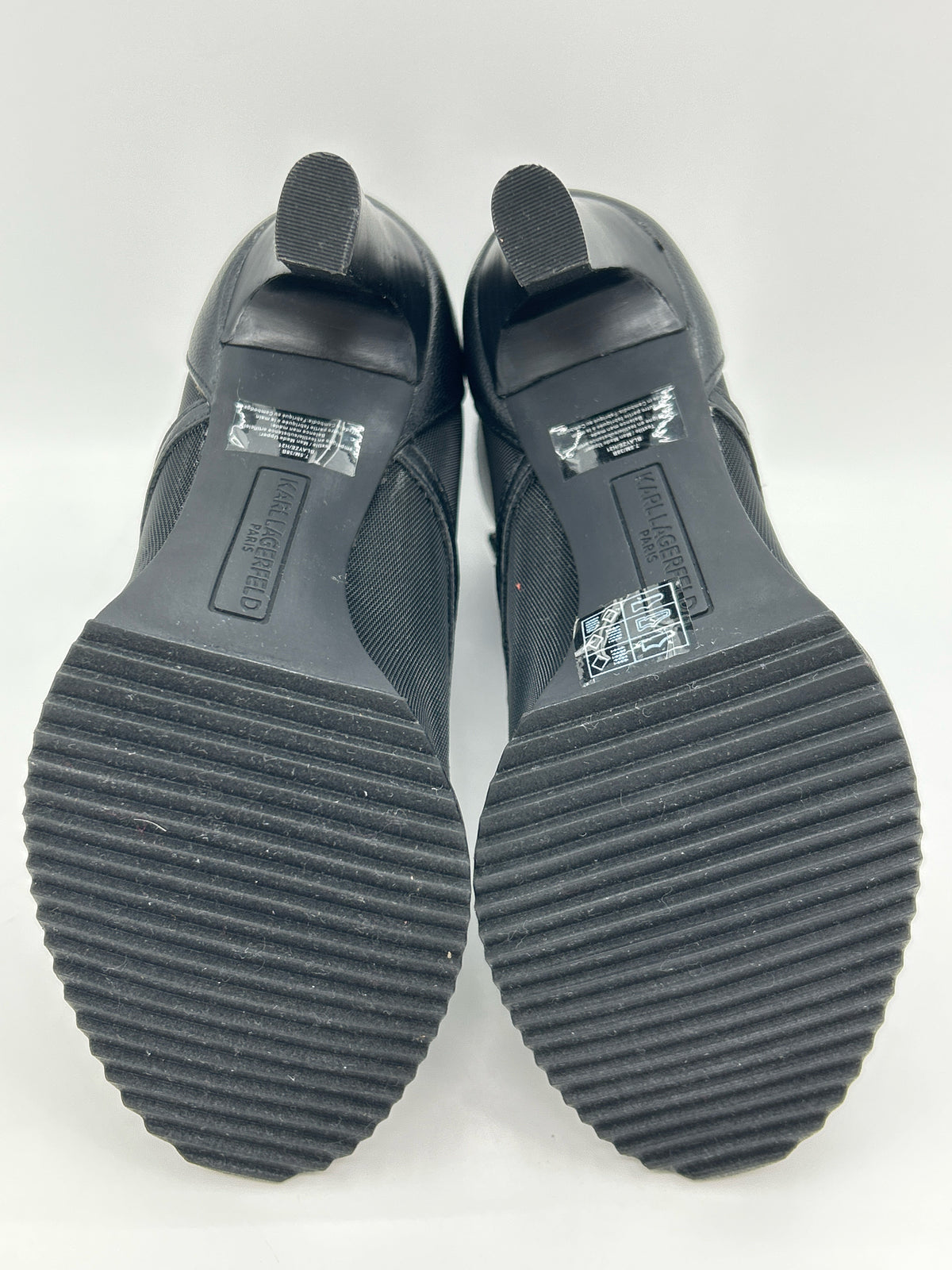 KARL LAGERFELD Size 7.5M Black Women Booties