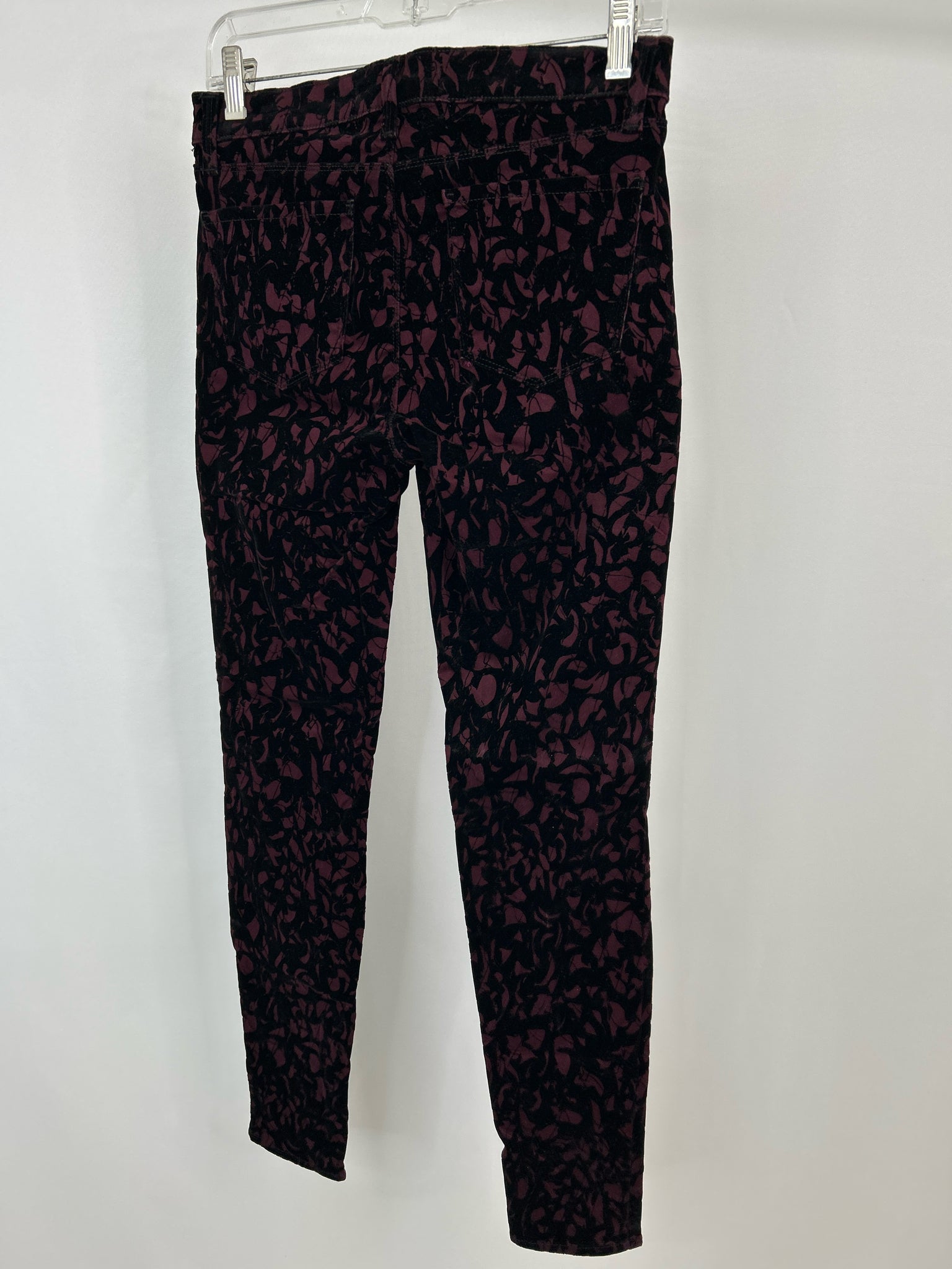 J BRAND Size 27/4 Black Print Women Pants