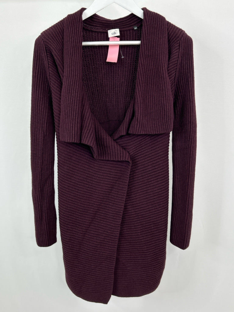 CABI Women Size S mulberry Cardigan