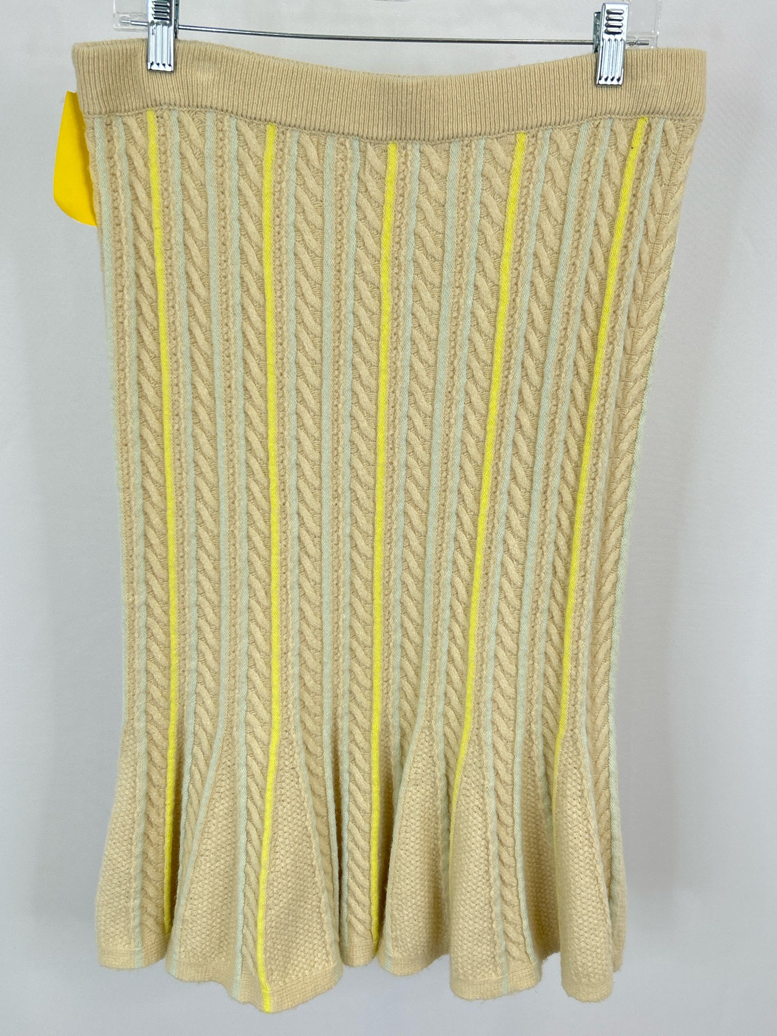 MAEVE Size XL Cream Striped Women Skirt
