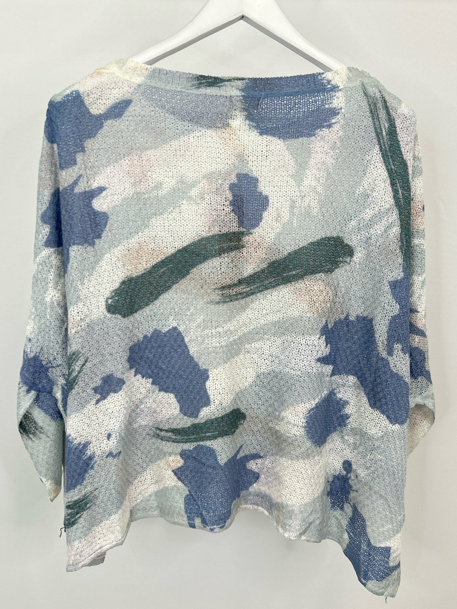 POL Size S Blue Print Women Sweater