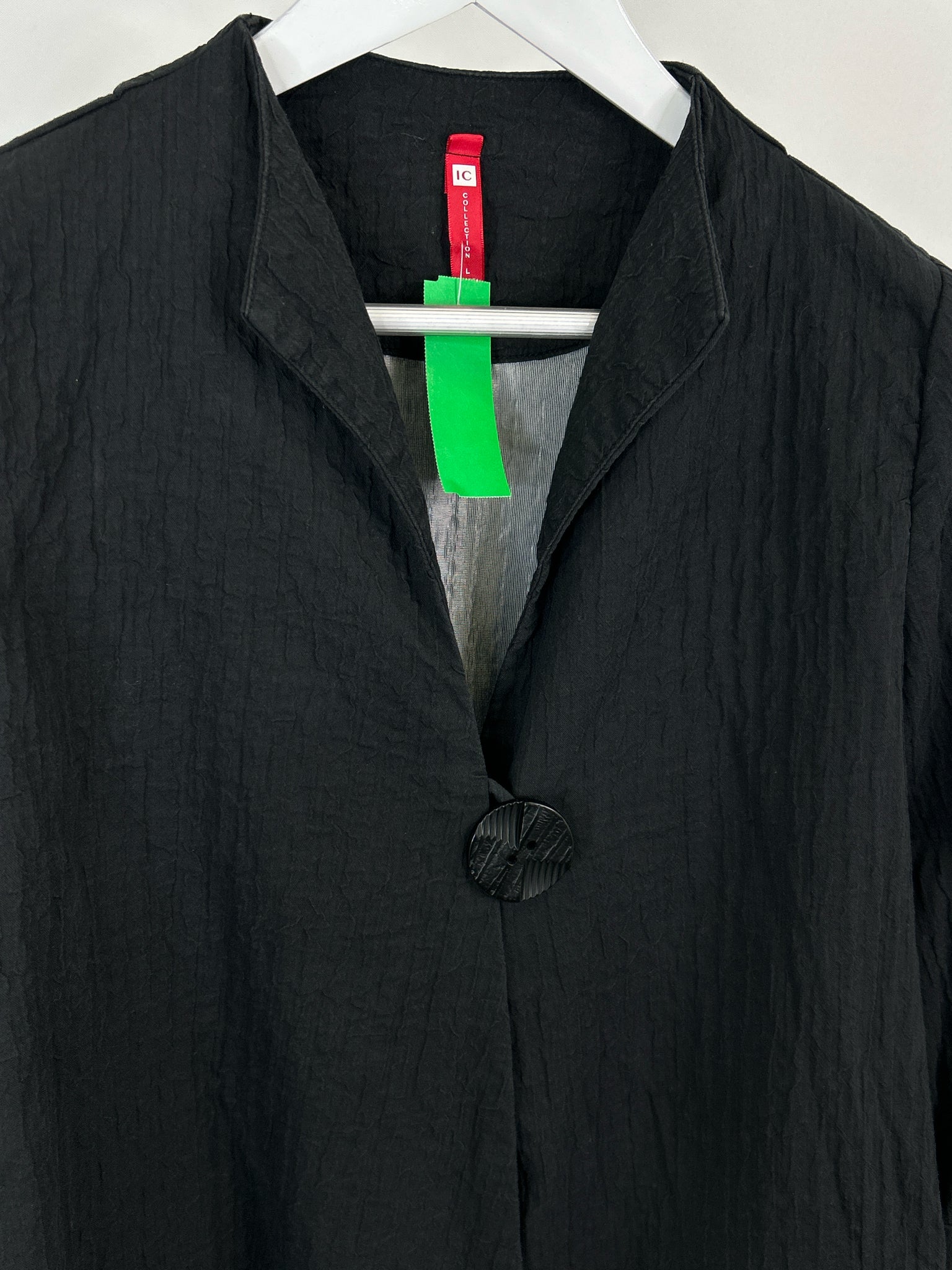 IC COLLECTION Size L Black Women Jacket