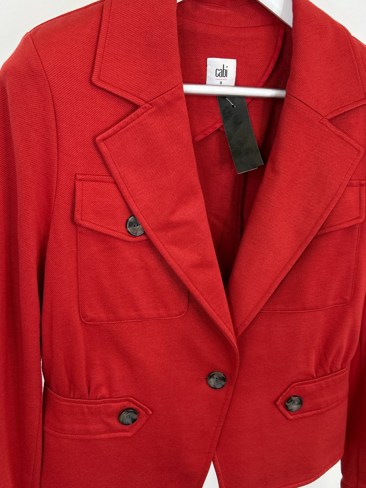 CABI Size 8 Red Women Jacket
