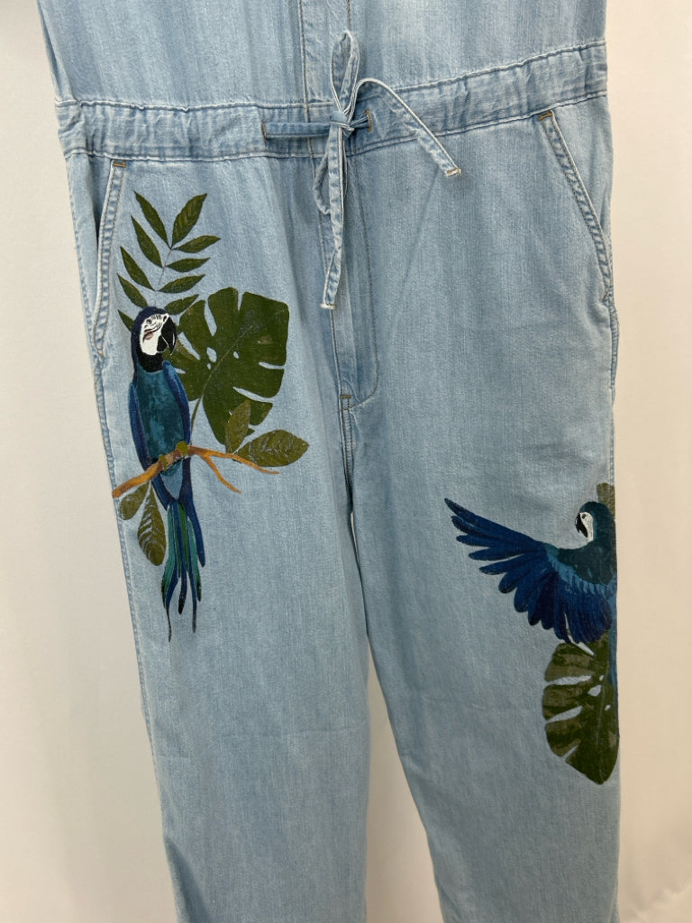 LEVI'S x FARM RIO Size M BLUE DENIM Women's Jumpsuit